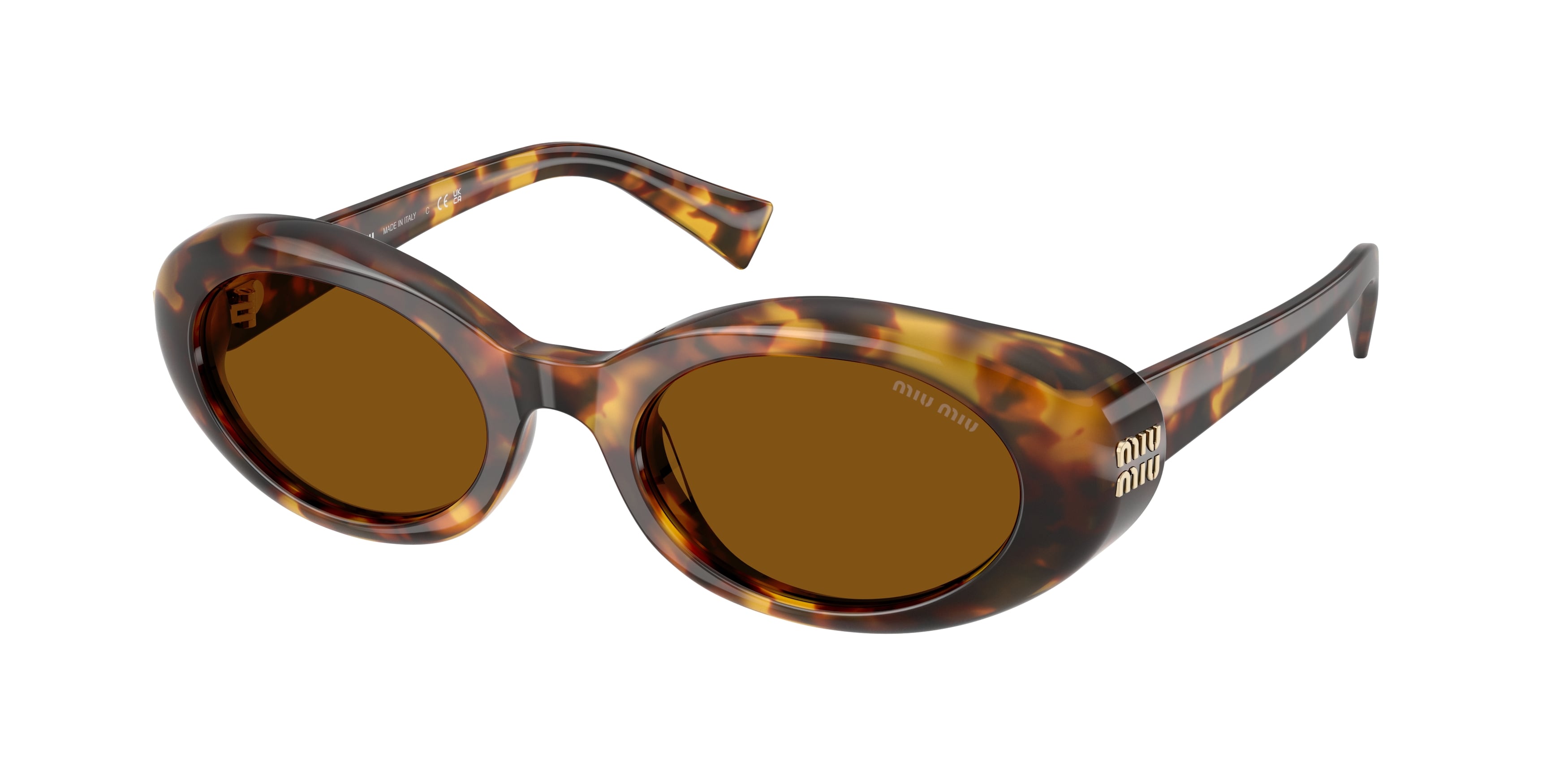 MIUMIU- B09S/S 14L20V HONEY HAVANA(DARK BRONZE 52*21, Havana, hi-res image number 0