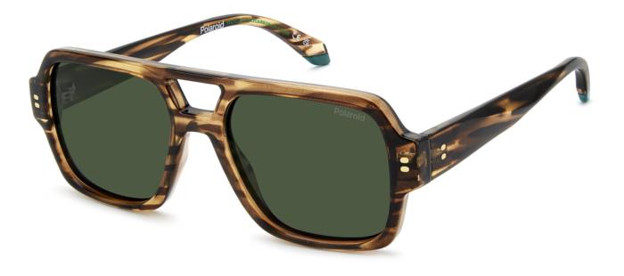 POLAROID-6250/S/X/S 9N4*UC HAVANABROWN(GREENPOLARIZED 54*18, Havana, hi-res image number 0