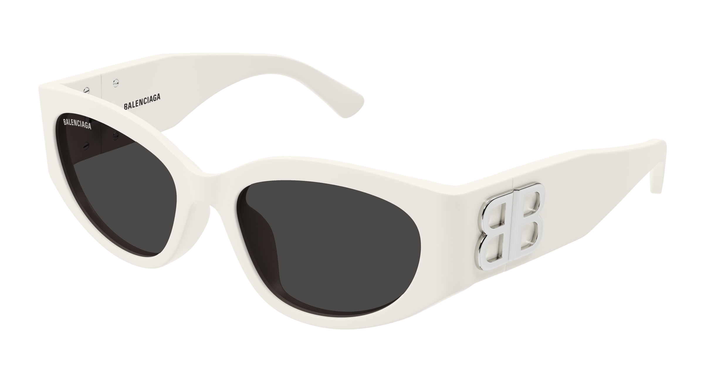 BALENCIAGA-BB0324SK/S 004 WHITE (GREY 55*19, Blanco, hi-res image number 0