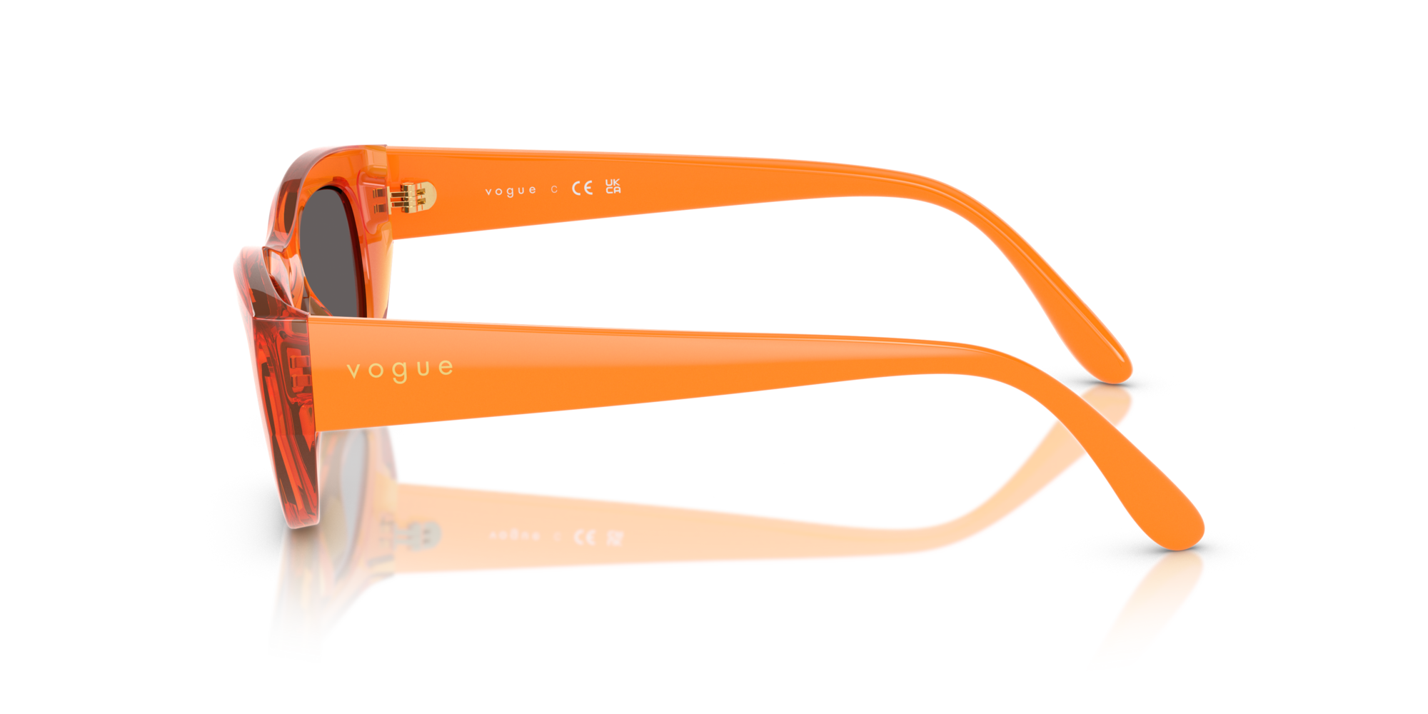 VOGUE-5616S/S 318287 TRANSPARENT ORANGE 51*21, , hi-res image number 2