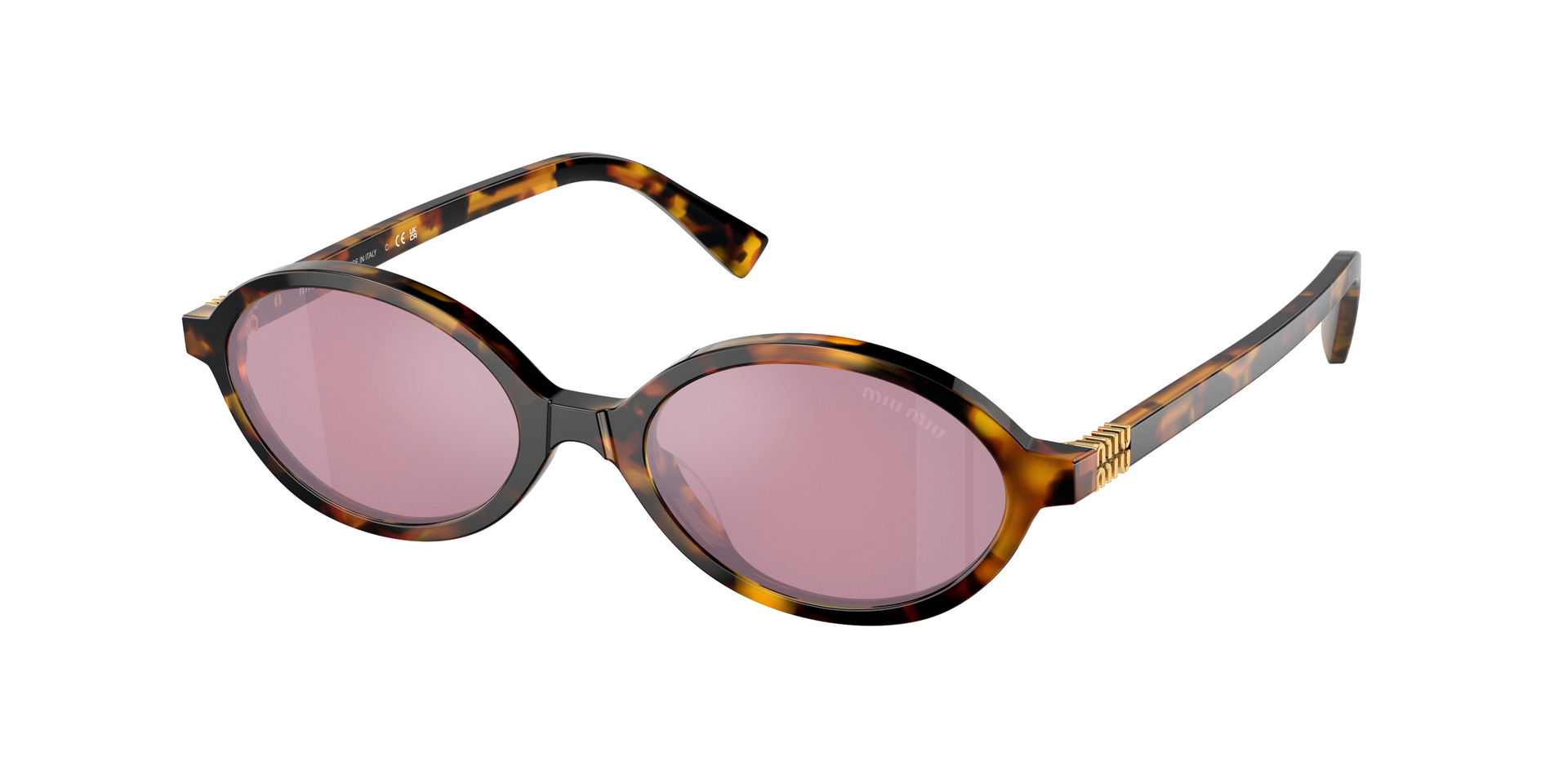 MIUMIU-04ZS/S VAU50D HONEY HAVANA (DARK PINK MIRROR SILVER 50*18, Havana, hi-res image number 0