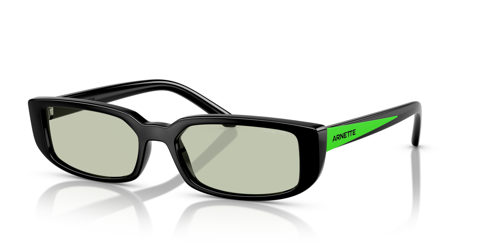 ARNETTE-4348 2753/2 SHINY BLACK(LIGHT GREEN 55*17, , hi-res image number 0
