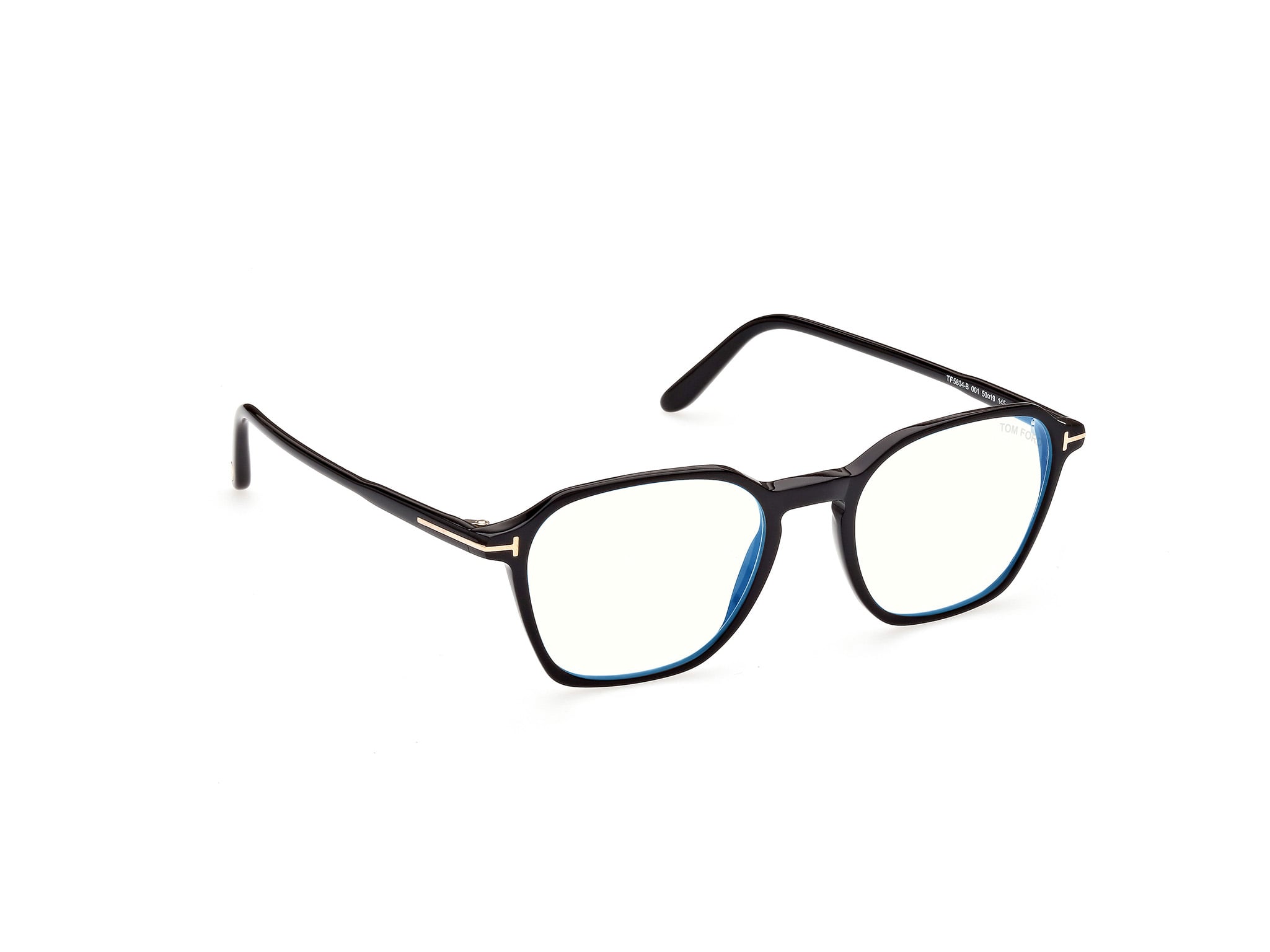 TOMFORD-5804B/G 001 shiny/black 50*19, Negre, hi-res image number 6