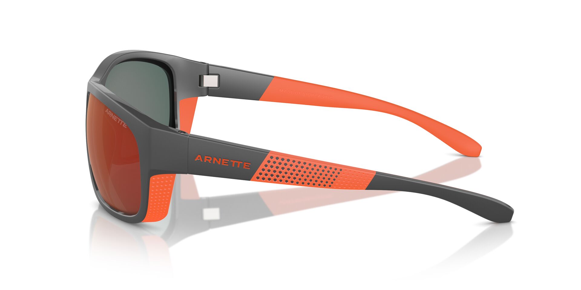ARNETTE-4337 28706Q MEDIUM GREY/ORANGE MATTE/SHINY(GREY MIRROR ORANGE/YELLOW 63*16, Gris | Taronja mat, hi-res image number 2