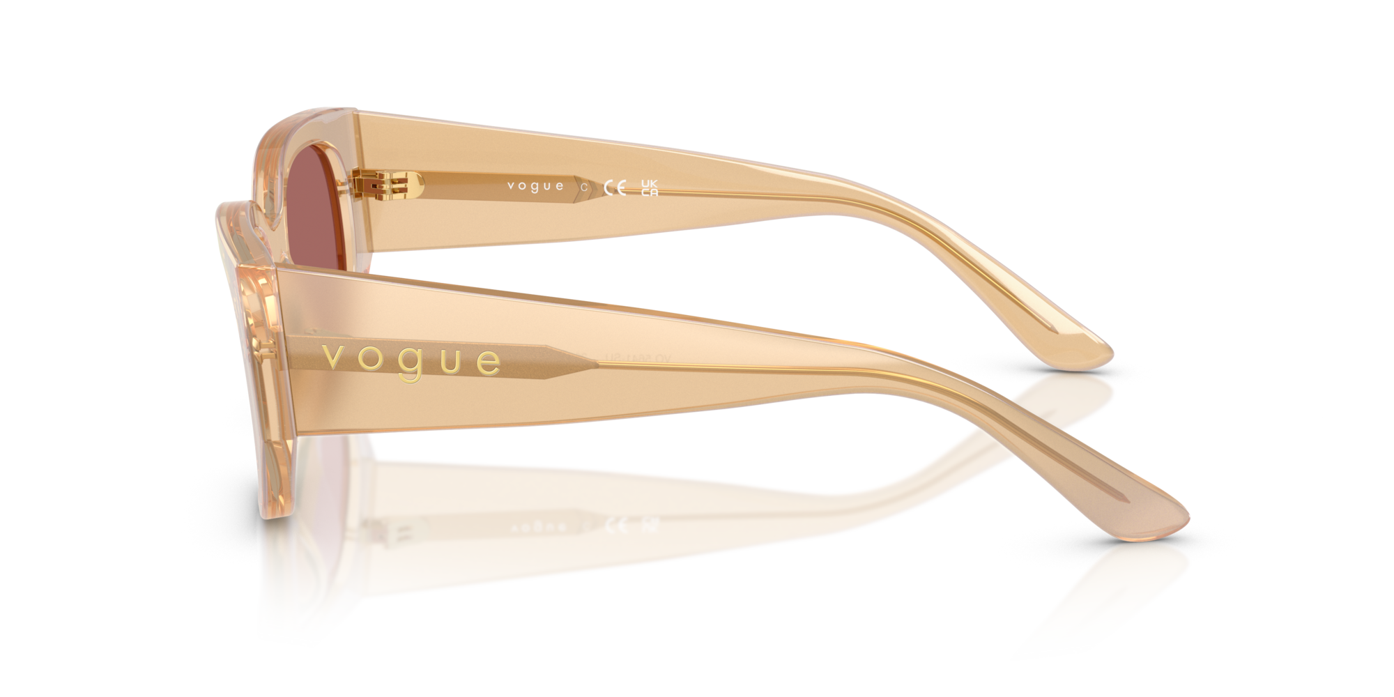 VOGUE-5641SU/S 323469 TRANSPARENT PEARL CREAM 53*18, Perla transparent, hi-res image number 2