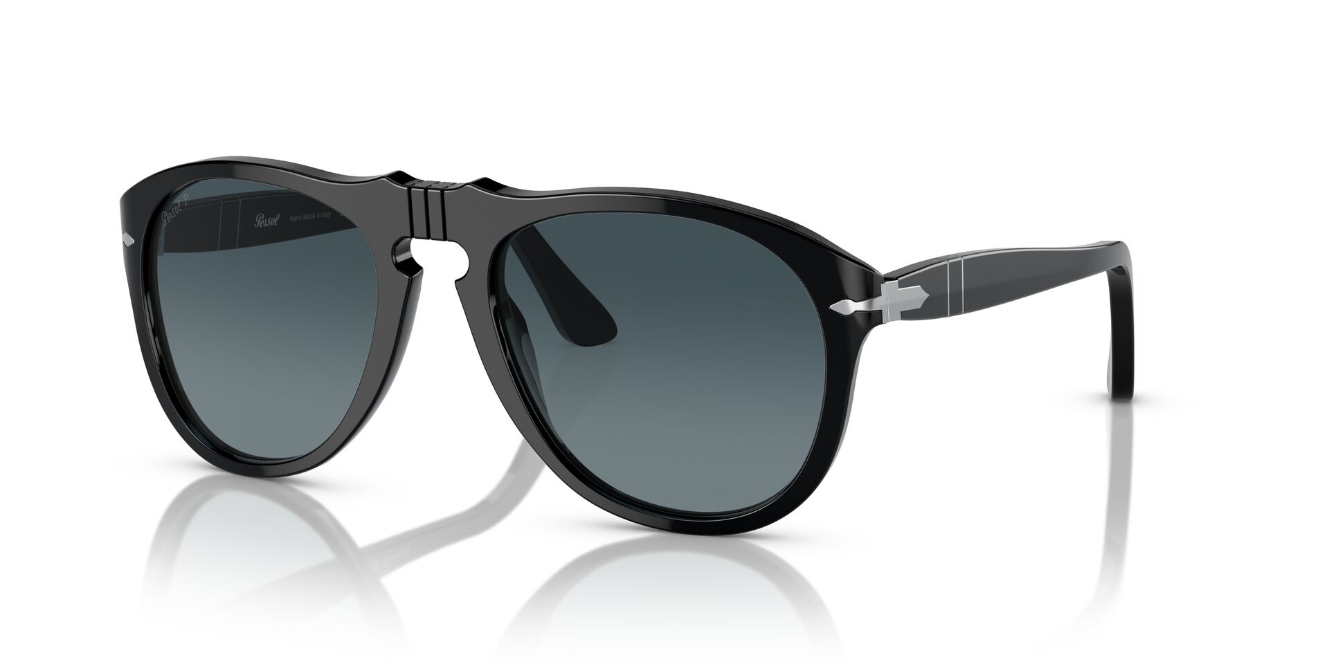 PERSOL-0649/S 95/S3 BLACK/LIGHT BLUE GRADIENT DARK BLUE 54*20, Negre, hi-res image number 0