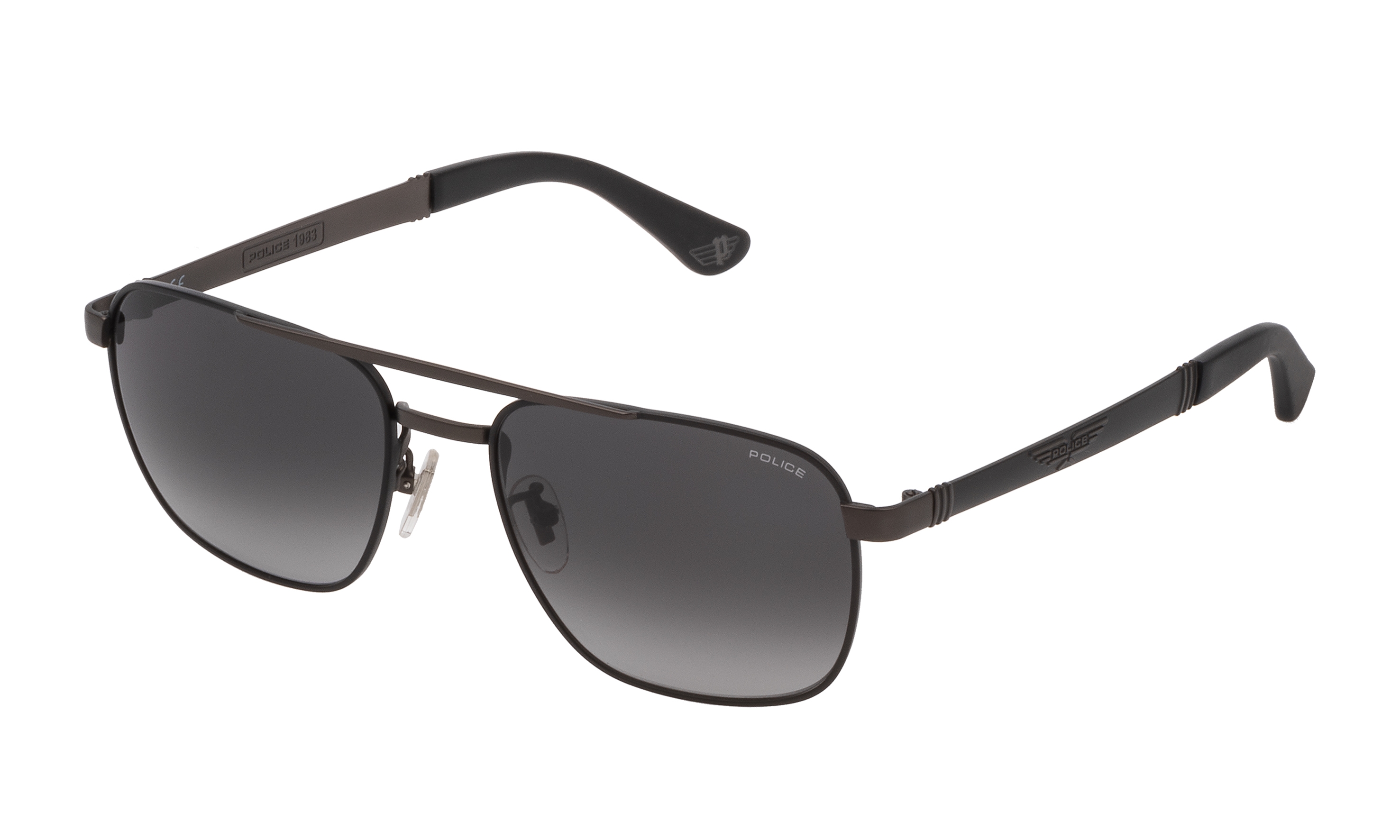 POLICE-890/S 08H5 MATT GUNMETAL(SMOKE GRADIENT 55*17, Negre, hi-res image number 0