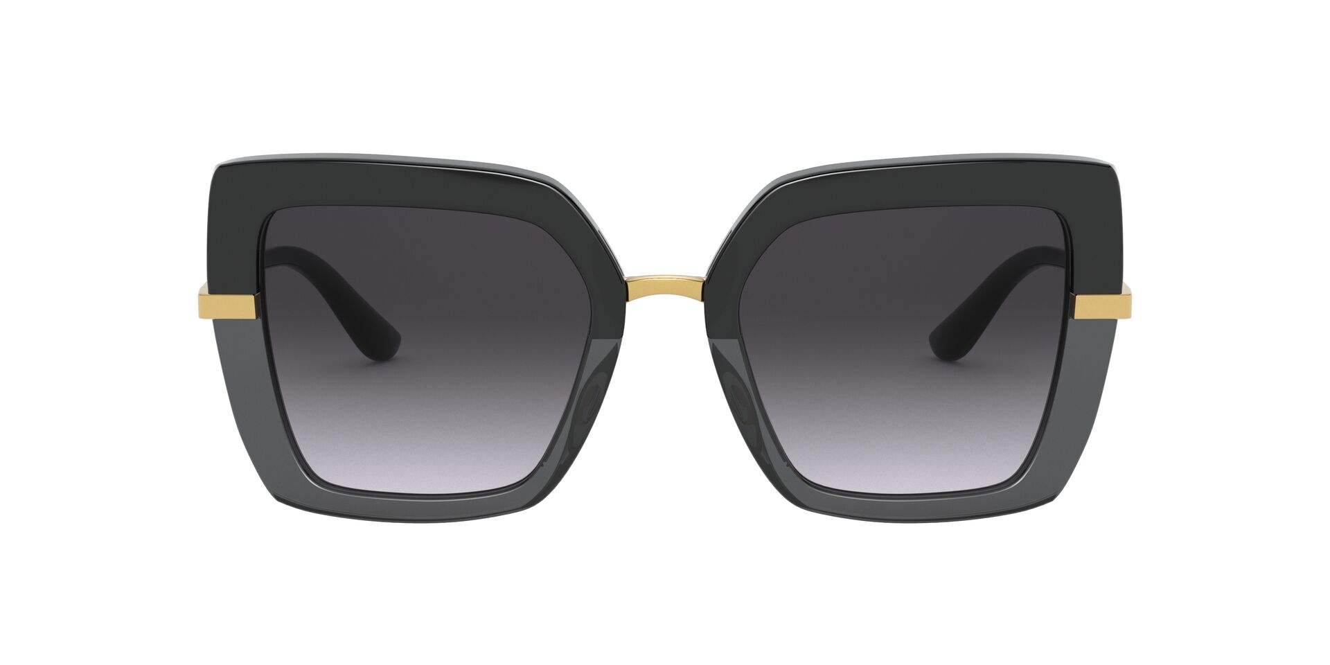 GABBANA-4373/S 32468G TOP BLACK ON TRANSPARENT BLACK(GREY GRADIEN 52*21, Negre, hi-res image number 1