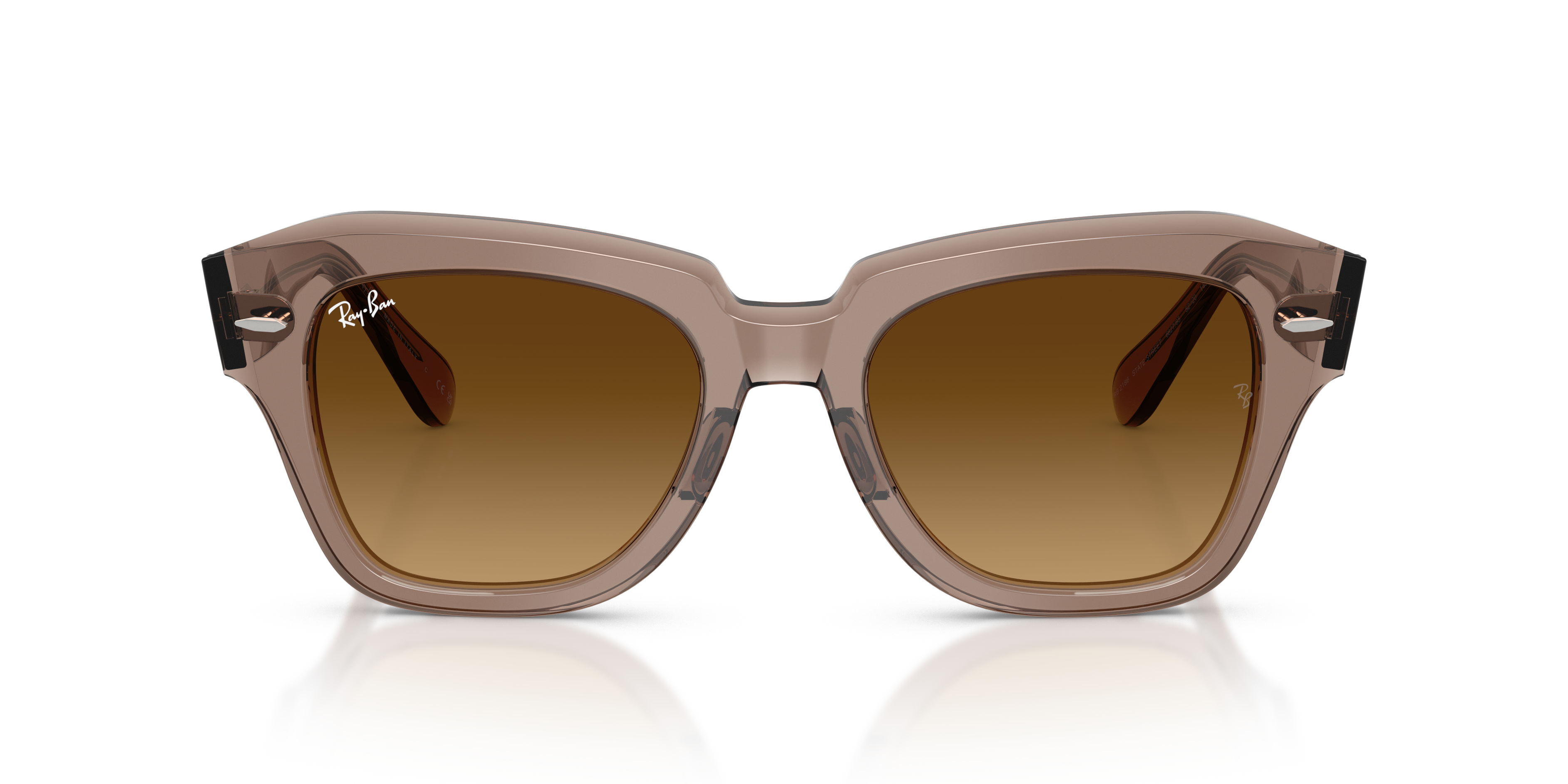 RB-2186 682785 TRANSPARENT LIGHT BROWN(GRADIENT BROWN 49*20, Marr&oacute;n, hi-res image number 1