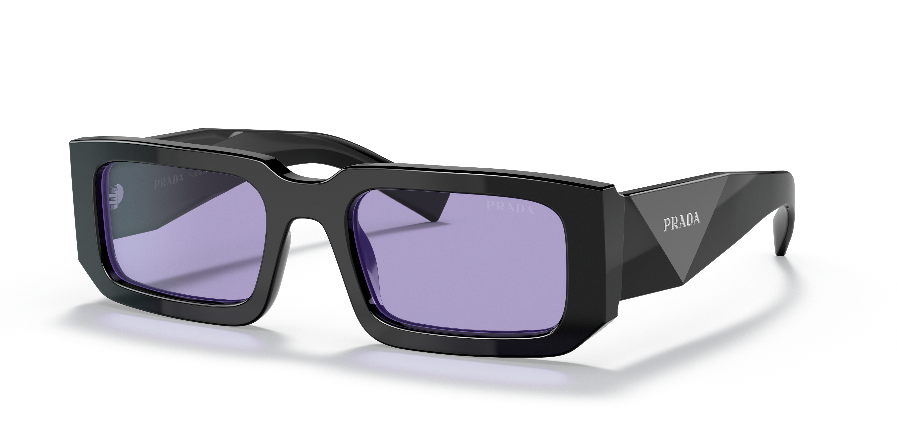 PRADA-06YS/S 02Z01O BLACK/BLUE VIOLET 53*21, Negre | Blau, hi-res image number 0