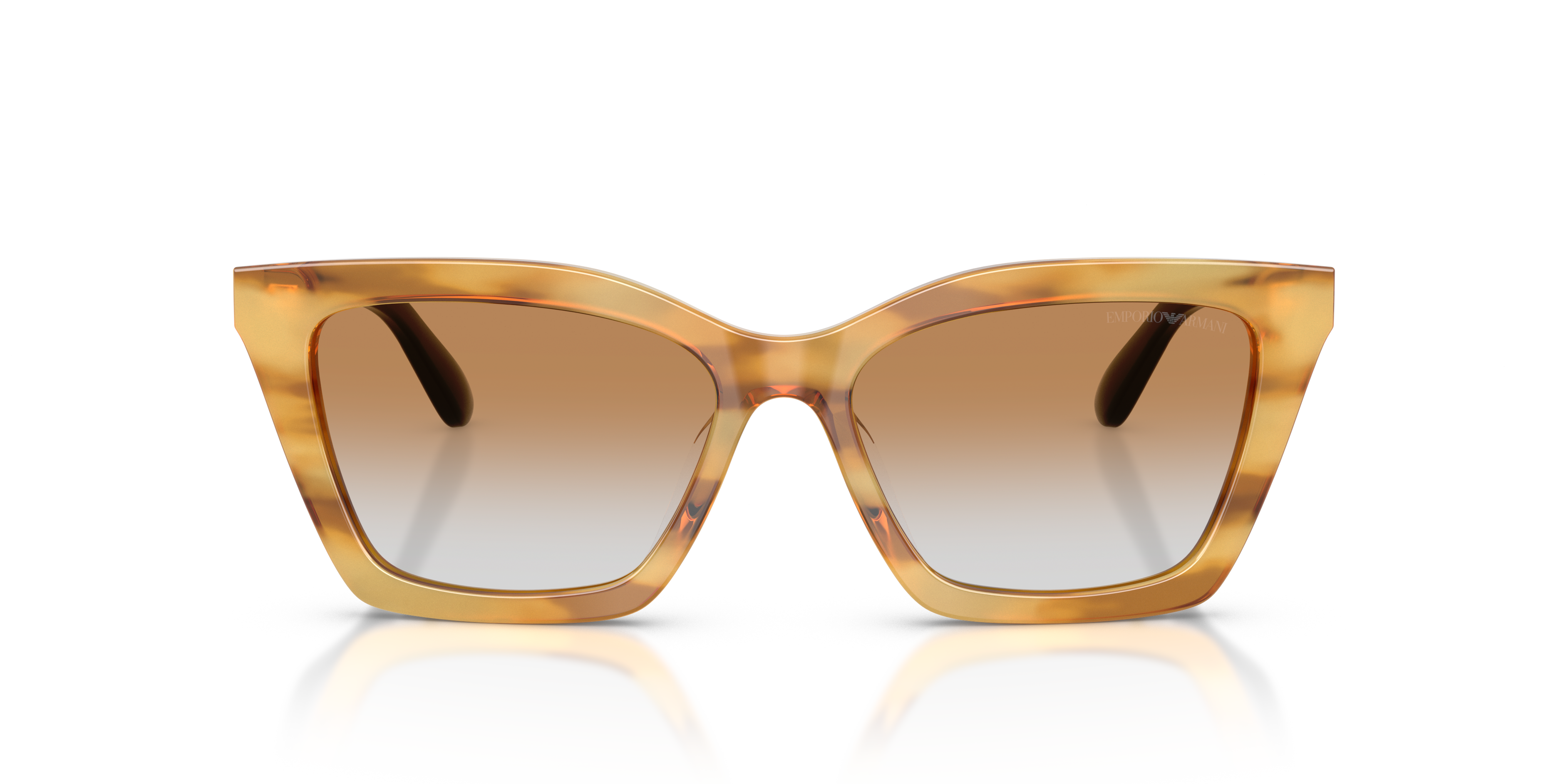 EMPORIO-4250U/S 62692Q SHINY STRIPED HONEY(CLEAR GRADIENT OCHRE 54*16, , hi-res image number 1