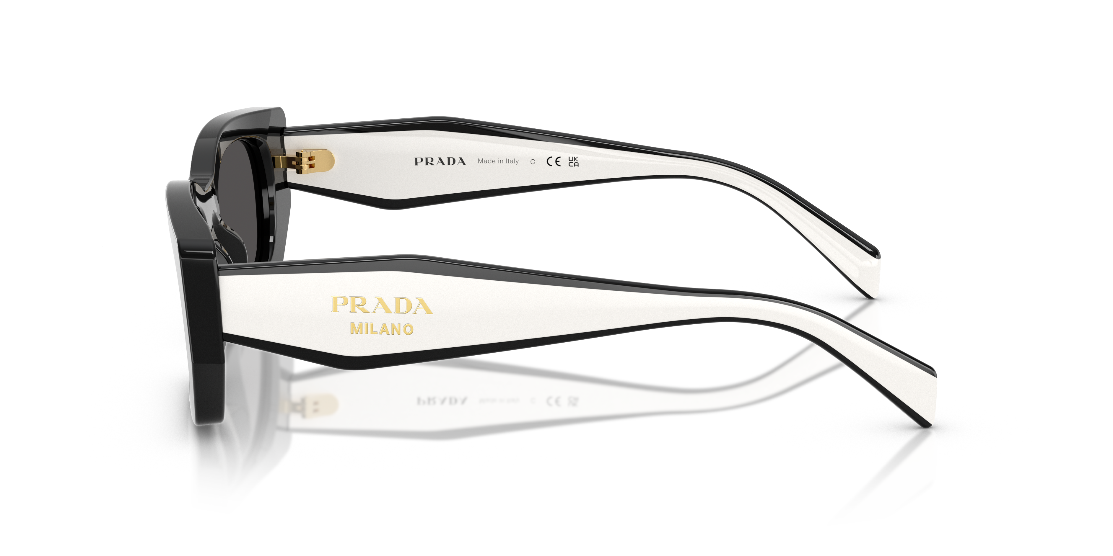 PRADA- B05S/S 09Q08Z BLACK(DARK GREY 53*19, Negre, hi-res image number 2