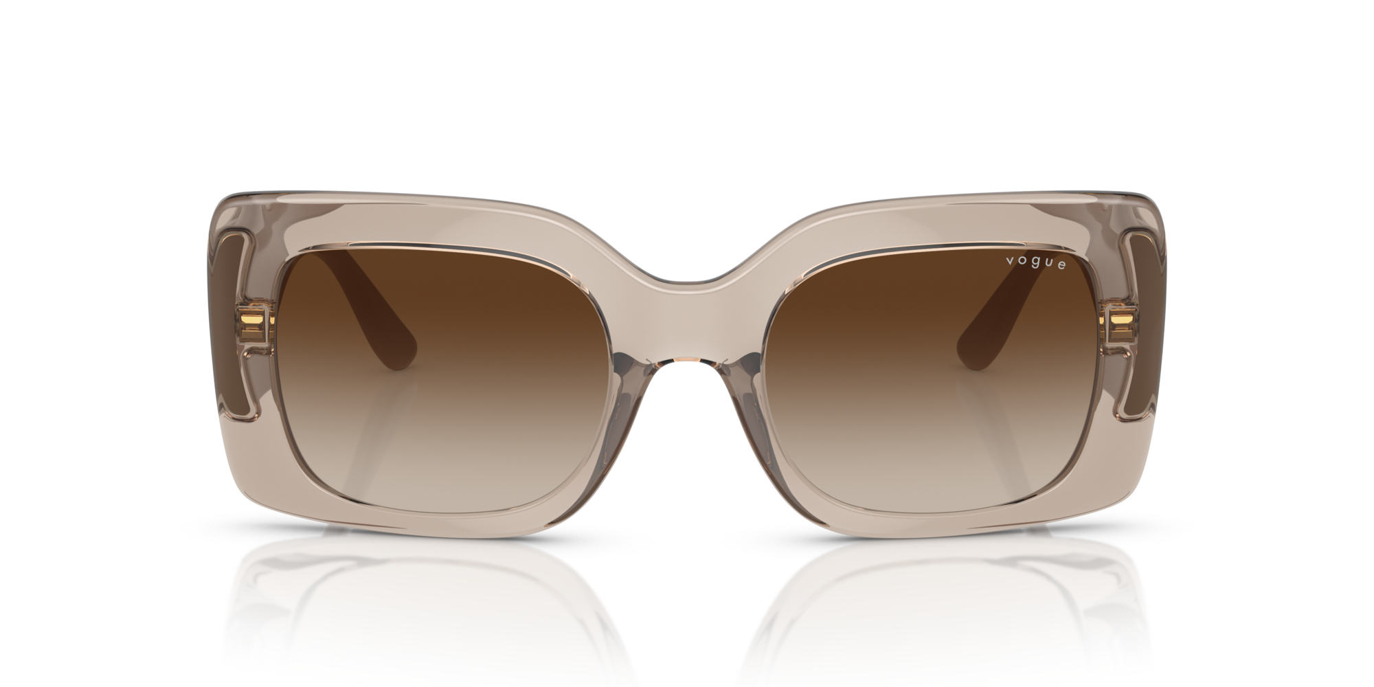 VOGUE-5481/S 299013 TRANSPARENT CARAMEL(GRADIENT BROWN 52*21, Caramel transparent, hi-res image number 1
