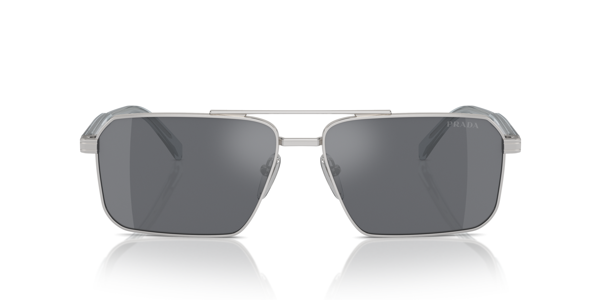 PRADA-A57S/S 1BC175 SILVER/DARK GREY FLASH SILVER 61*15, Plata, hi-res image number 1