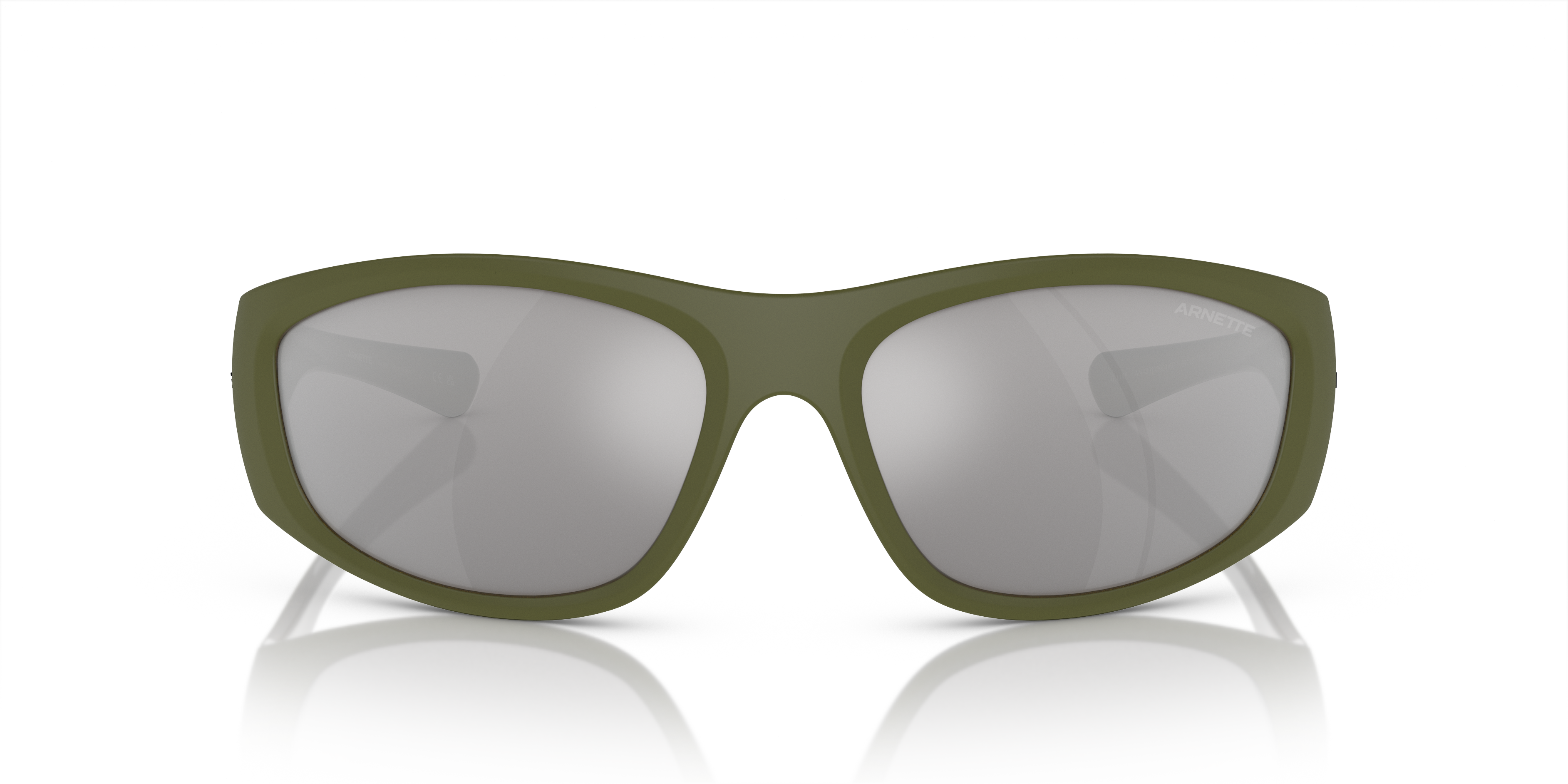 ARNETTE-4331 29246G MATT MILITARY/ALUMINA LT GREEN(LIGHT GREY MIRROR SILVER 80 64*18, Negre, hi-res image number 1