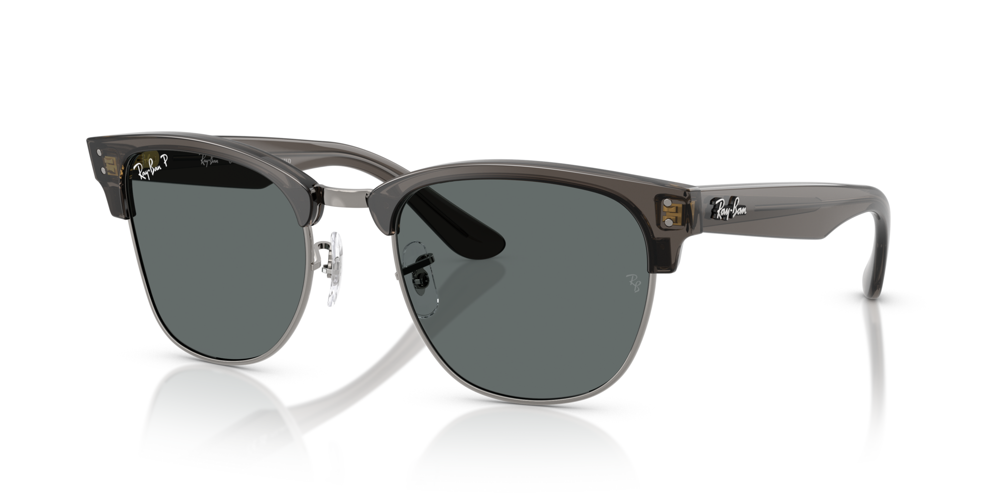 RB-R0504S 670781 TRASP. DARK GREY ON GUNMETAL(POLAR DARK GREY 51*21, Gris transparent | Gris, hi-res image number 0