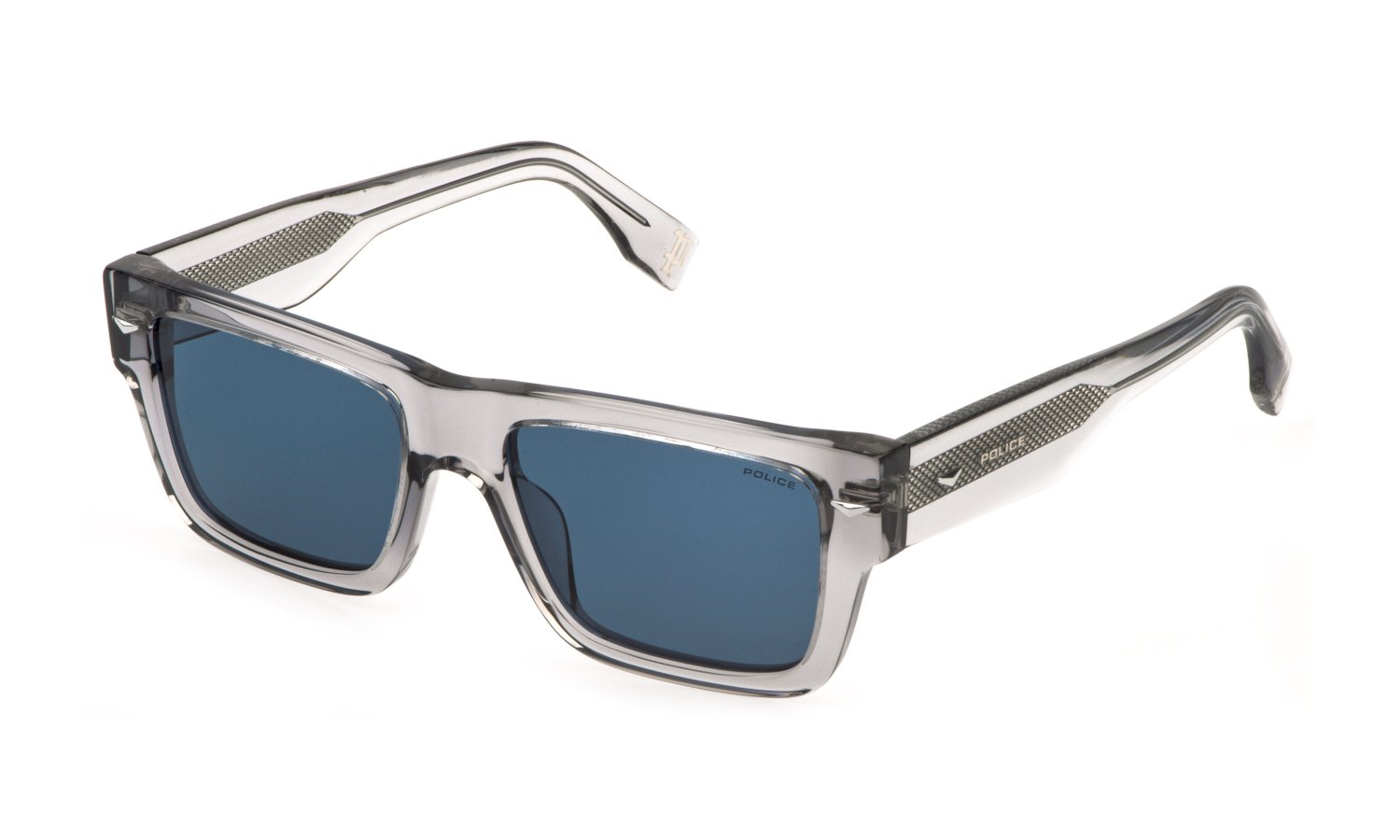 POLICE-87E/S 04G0 GRIGIO TRASPARENTE(BLUE 54*18, Gris transparent, hi-res image number 0