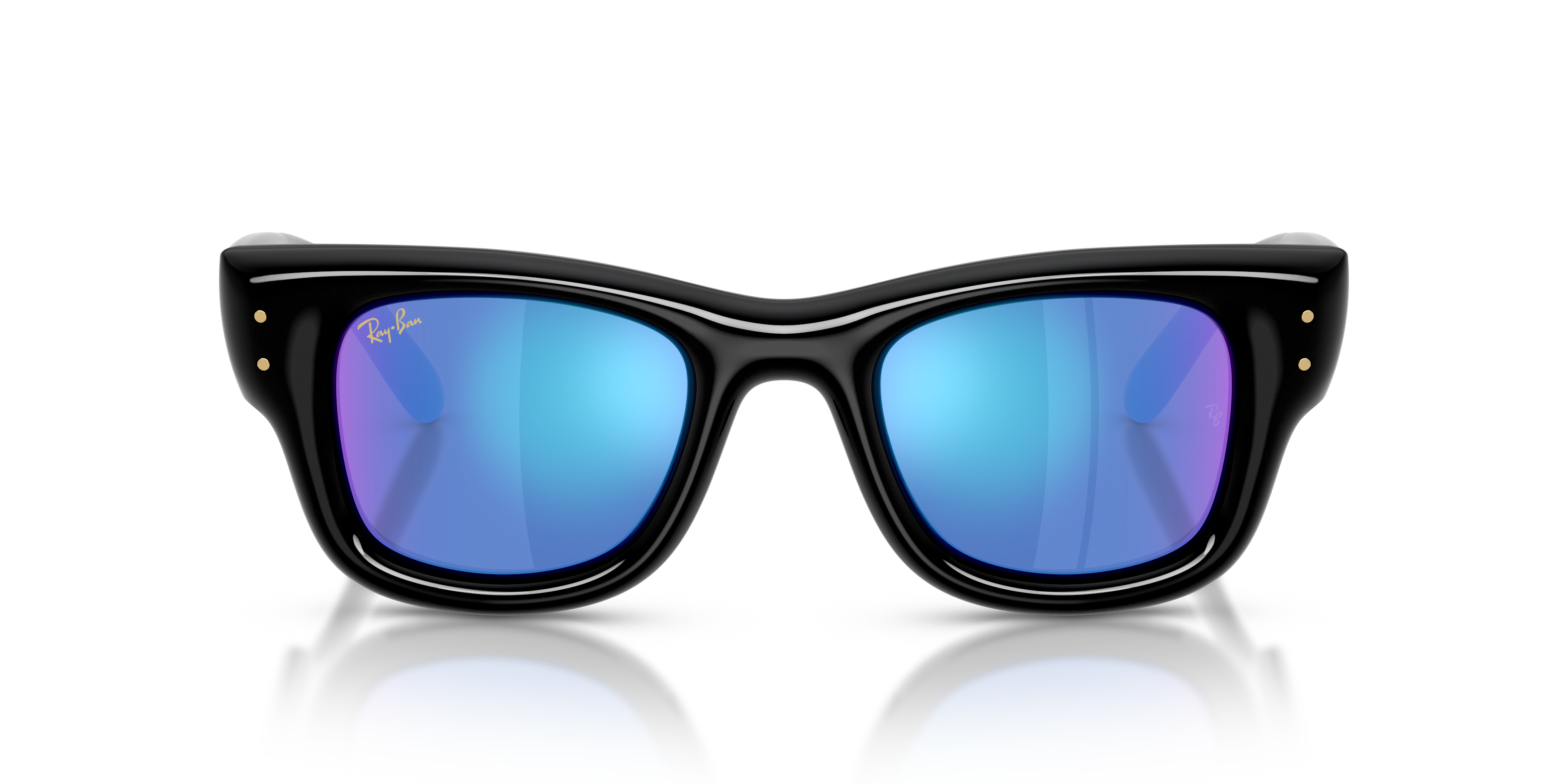 RB-4940 601/55 BLACK(LIGHT GREEN MIRROR BLUE 50*23, Negre, hi-res image number 1