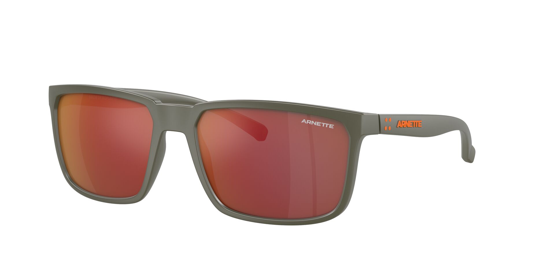 ARNETTE-4251 28546R MATTE MILITARY(GREY MIRROR ORANGE/YELLOW 58*17, Verd mat, hi-res image number 0