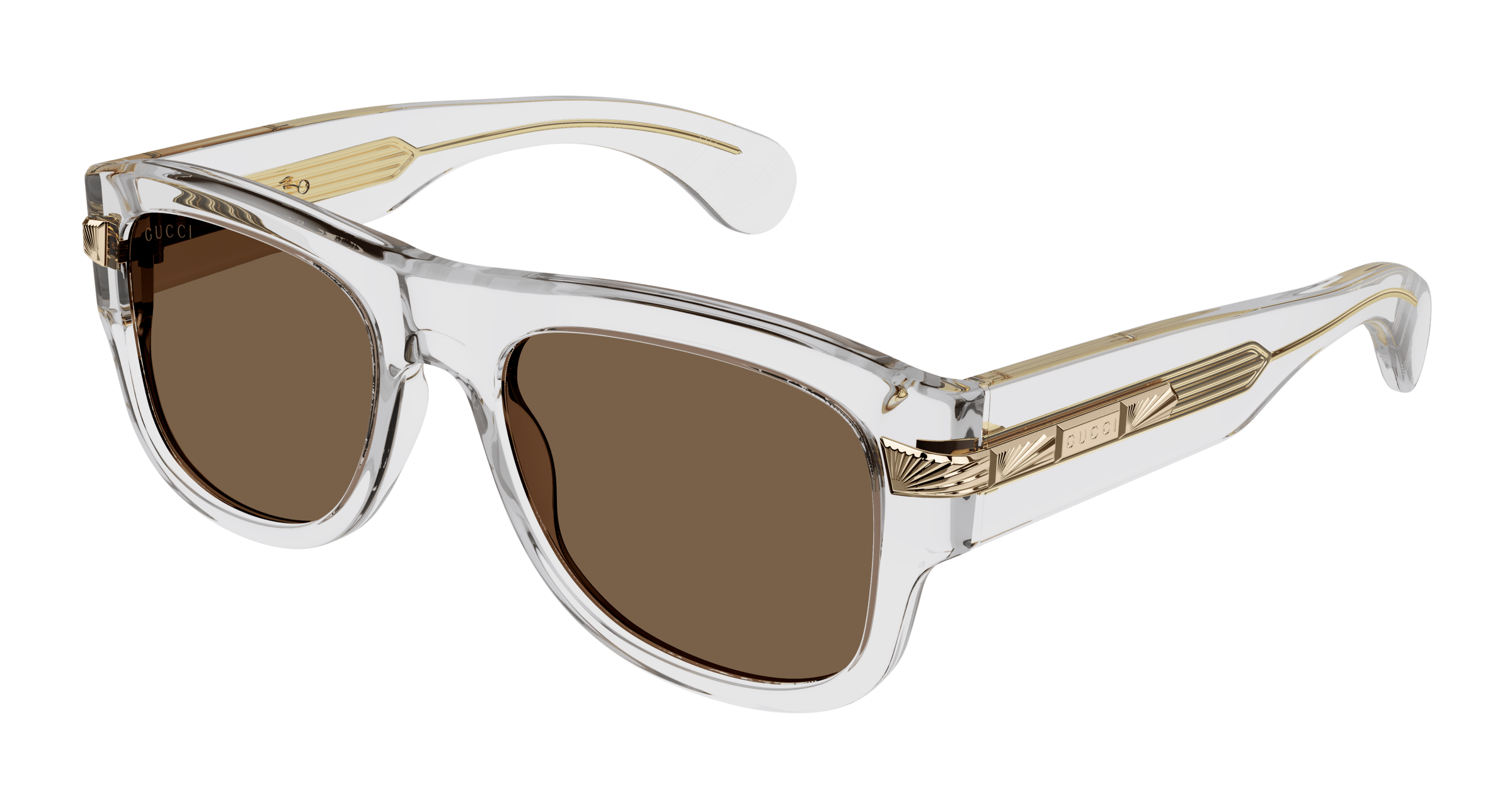 GUCCI-GG1517S/S 004 CRYSTAL (BROWN) 54*19, Transparent, hi-res image number 0