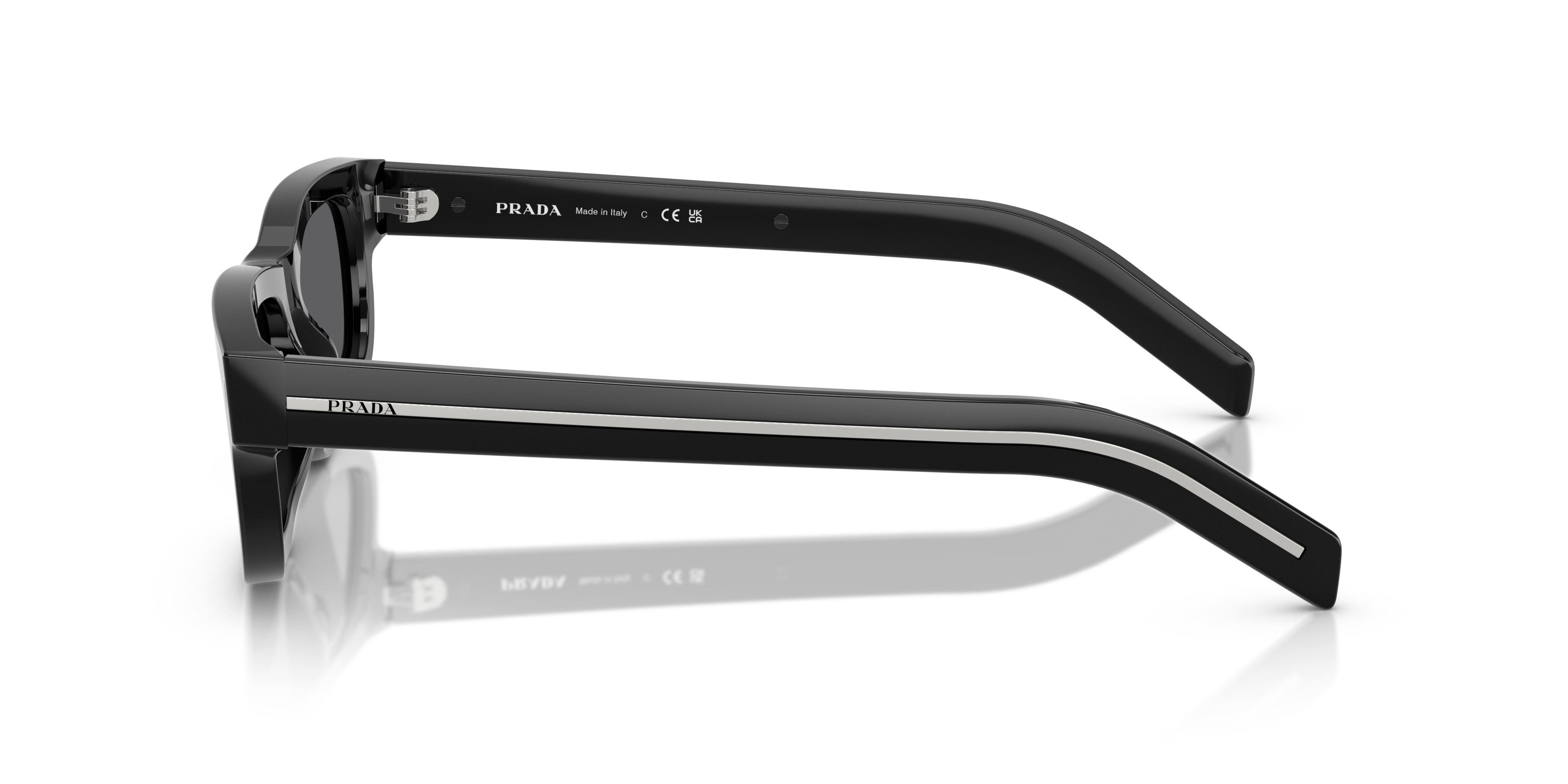 PRADA- B11S/S 16K731 BLACK(DARK GREY 57*17, Negre, hi-res image number 2