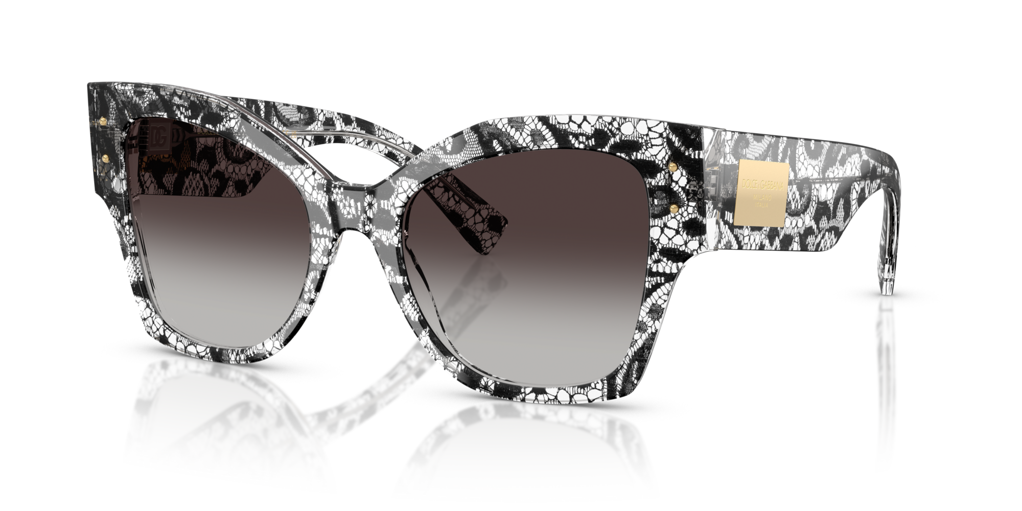 GABBANA-4478/S 32878G BLACK LACE(GREY GRADIENT BLACK 53*20, , hi-res image number 0