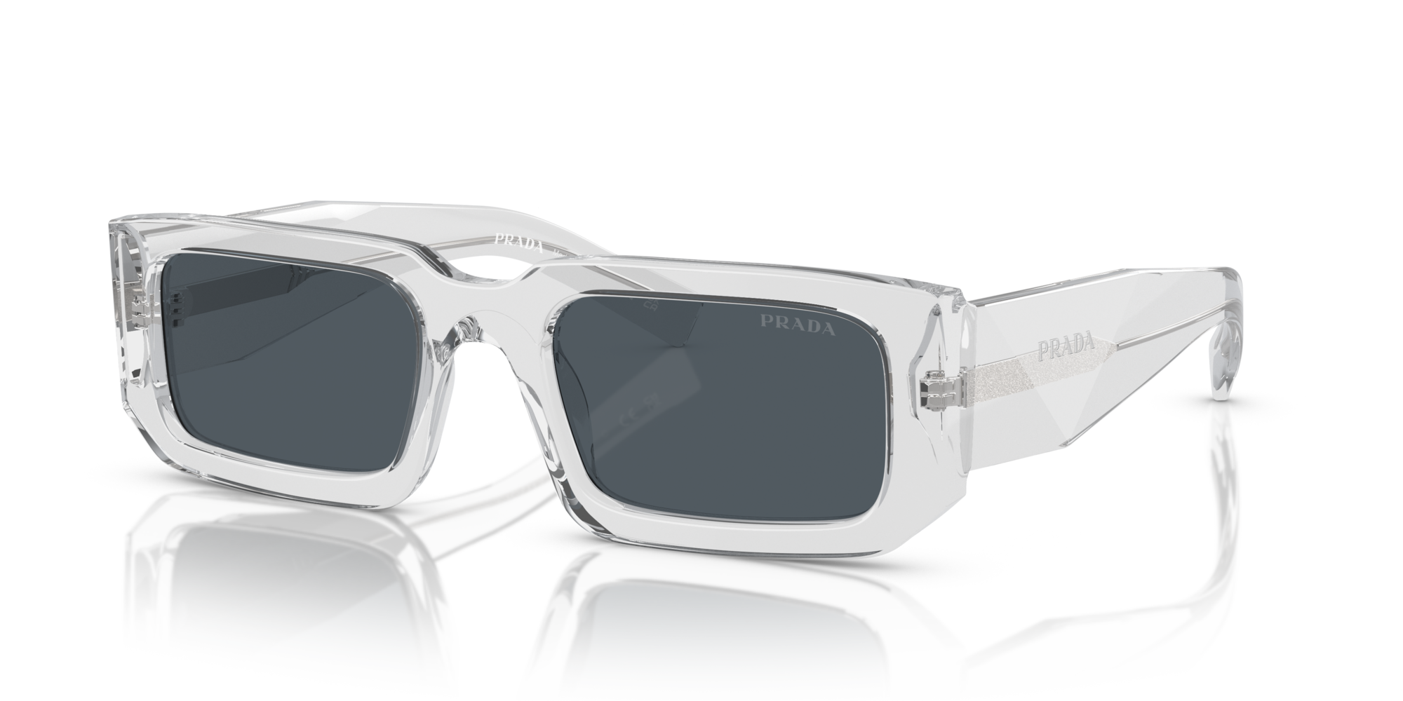 PRADA-06YS/S 12R-09T GRIS(GRIS) 53*21, Gris transparent, hi-res image number 0