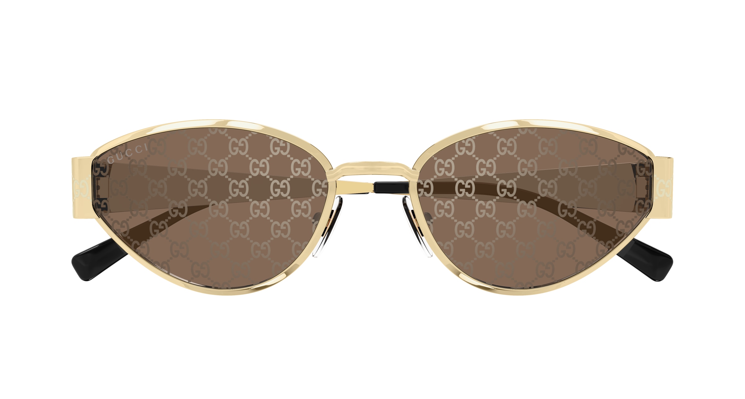 GUCCI-1853S/S 003 GOLD-GOLD (BROWN 55*19, , hi-res image number 1