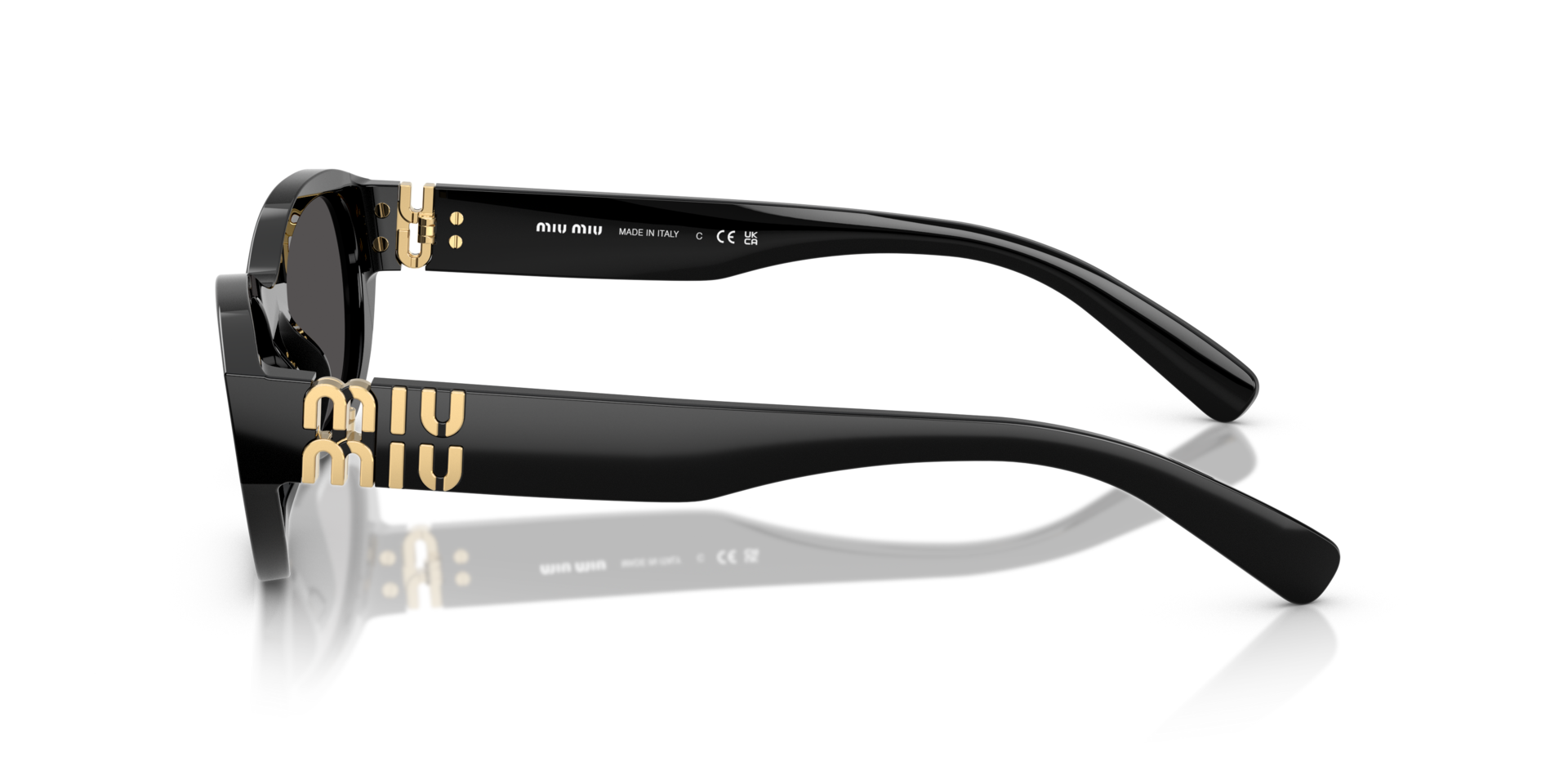MIUMIU-A03S/S 16K08Z BLACK 53*19, Negre, hi-res image number 4