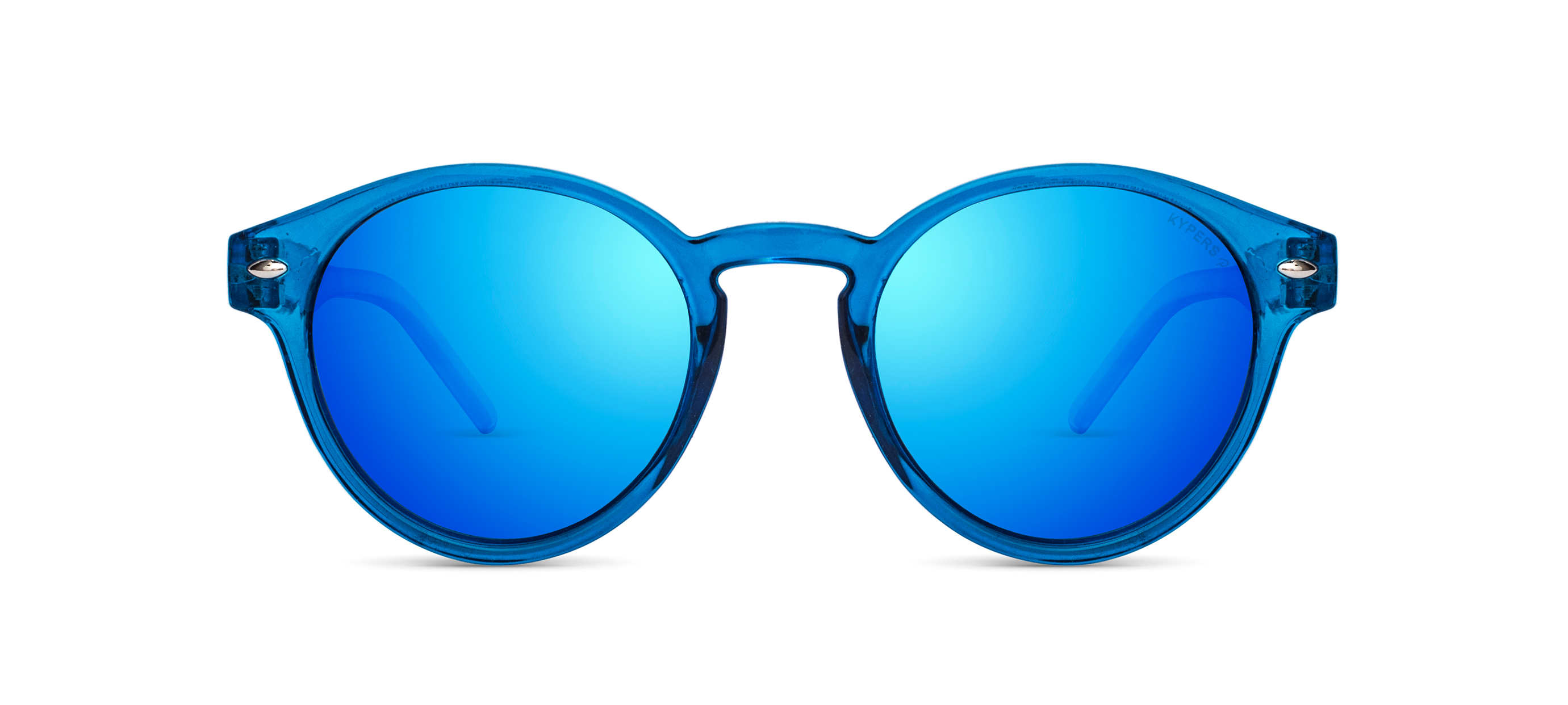 KYPERS-MANHATTAN/S MAH002 CRYTAL  BLUE W/ BLUE REVO CAT.3 49*22, Blau transparent, hi-res image number 1