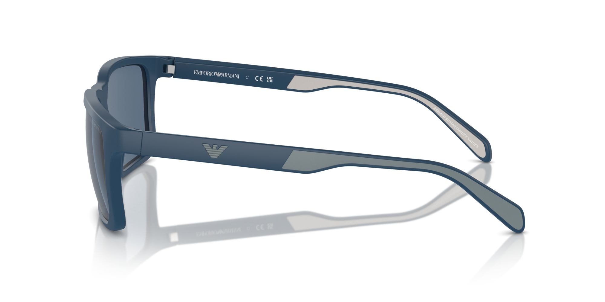 EMPORIO-4219/S 576380 MATTE BLUE(DARK BLUE 57*18, Blau mat, hi-res image number 2
