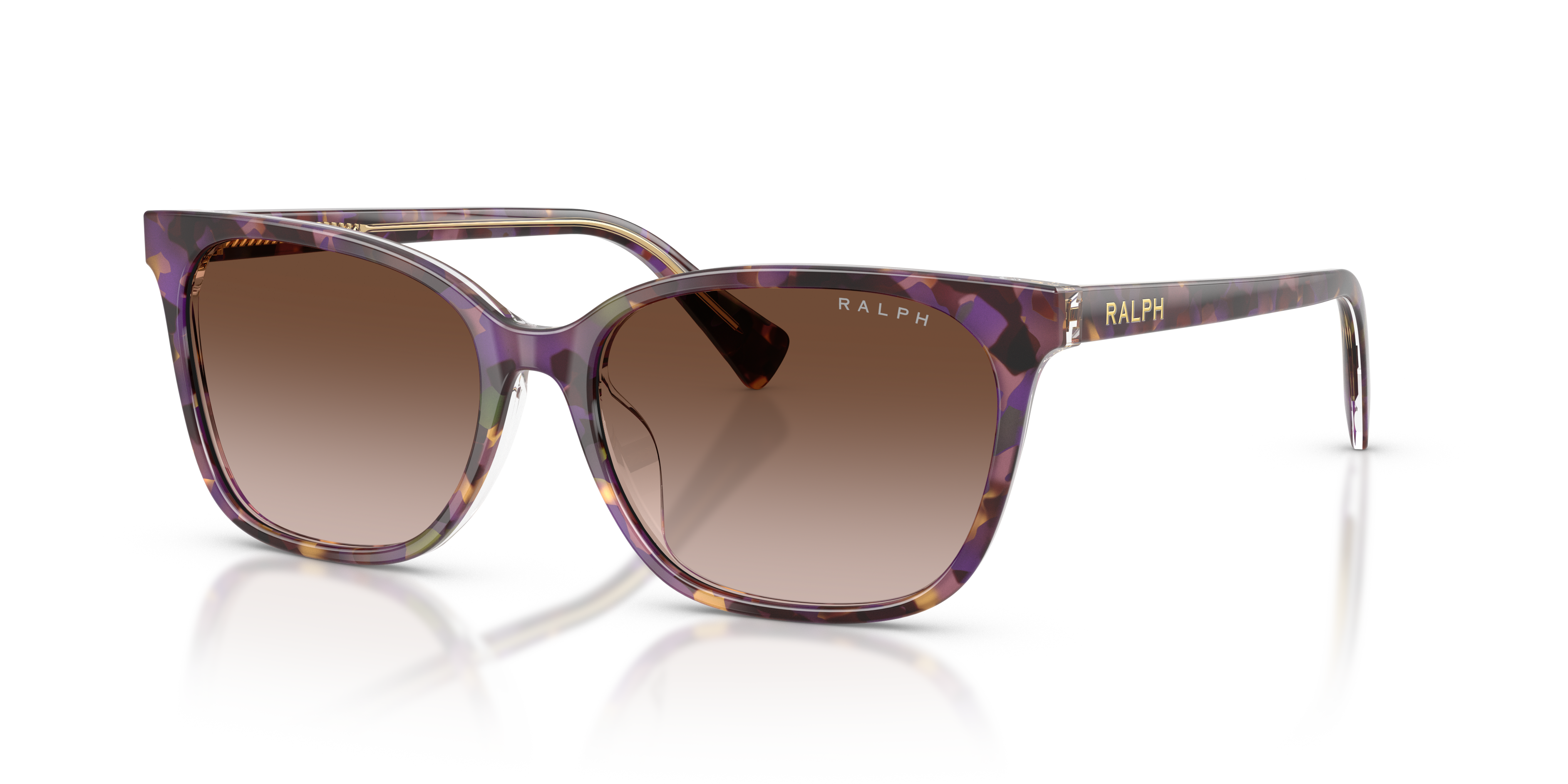 RALPH-5348U/S 630313 VIOLET HAVANA ON TRASPARENT(GRADIENT BROWN 56*16, , hi-res image number 0
