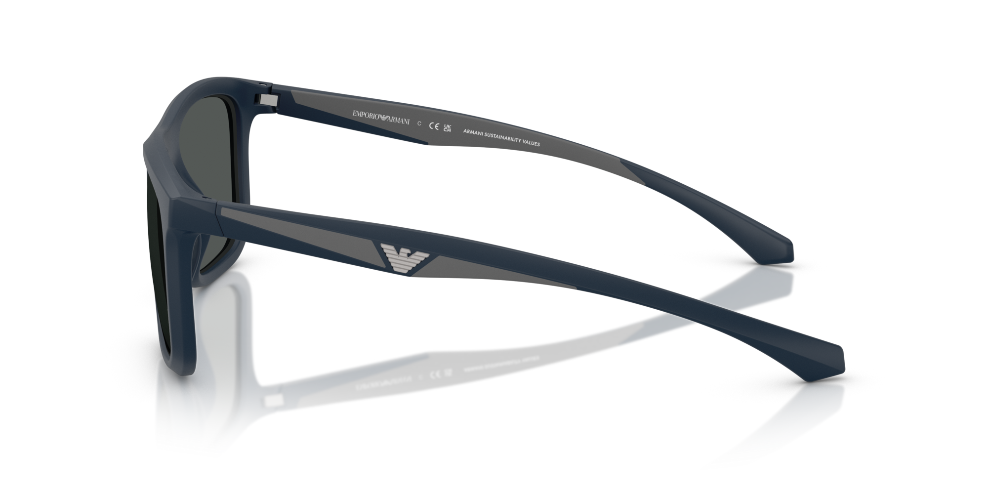 EMPORIO-4234U/S 618587 MATTE BLUE(DARK GREY 57*18, , hi-res image number 2