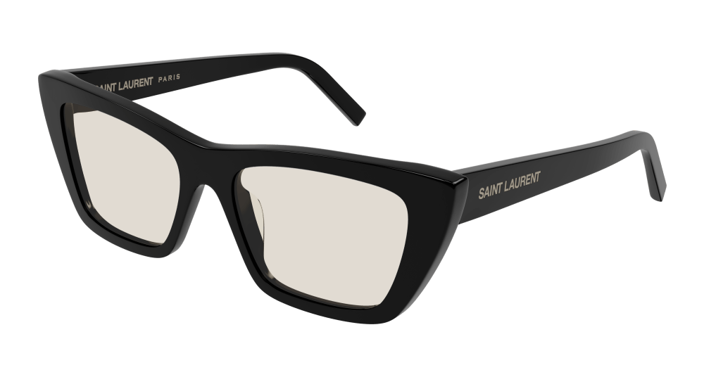 SAINT-LAURENT-SL276/S 038 BLACK-BLACK-YELLOW 53*16, Negre, hi-res image number 0