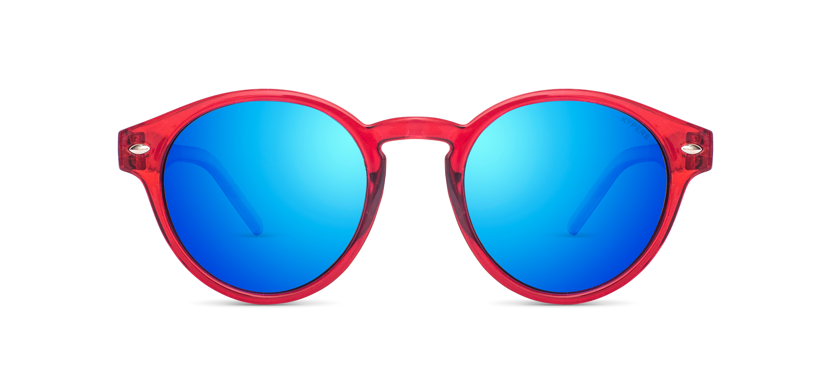 KYPERS-MANHATTAN/S MAH006 RED CRYSTAL BLUE REVO 49*22, Vermell transparent, hi-res image number 1