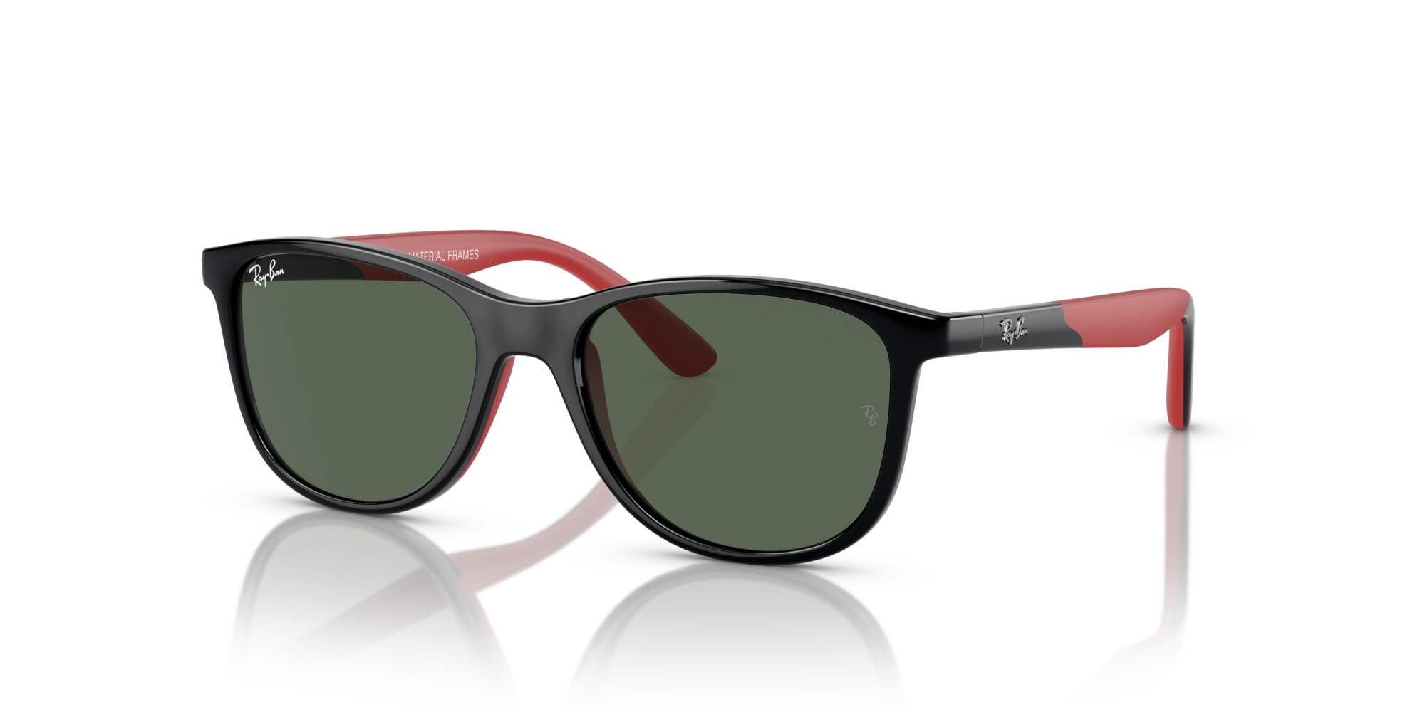 RJ-9077S 713171 BLACK ON RUBBER RED (DARK GREEN) 49*16, Negre | Vermell, hi-res image number 0