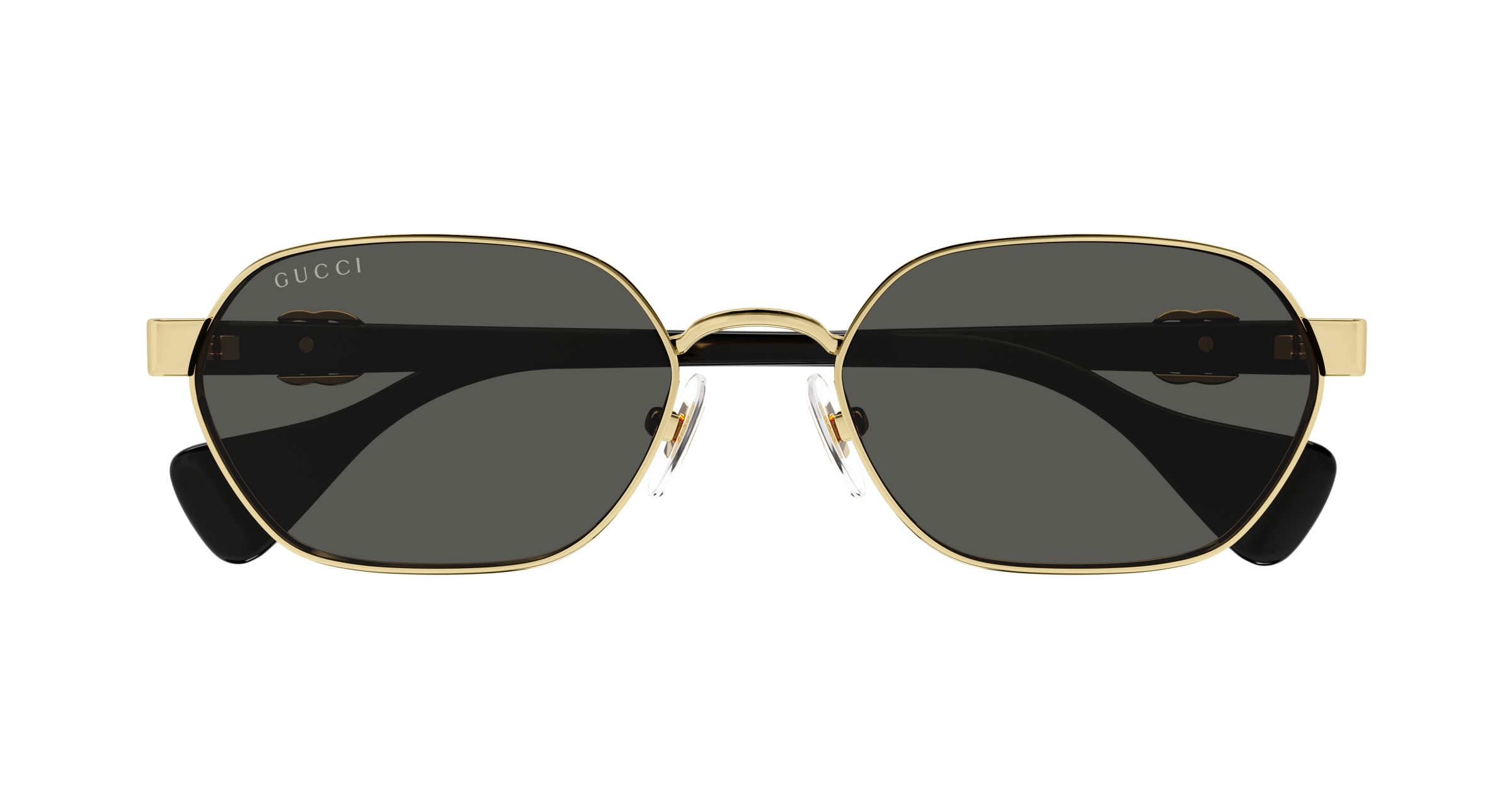 GUCCI-1593S/S 001 GOLD/BLACK/GREY 56*18, , hi-res image number 1