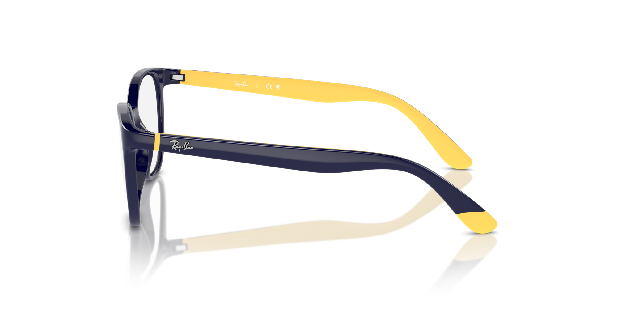 RY-1631 3937 DARK BLU ON RUBBER YELLOW 47*16, Blau | Groc, hi-res image number 2