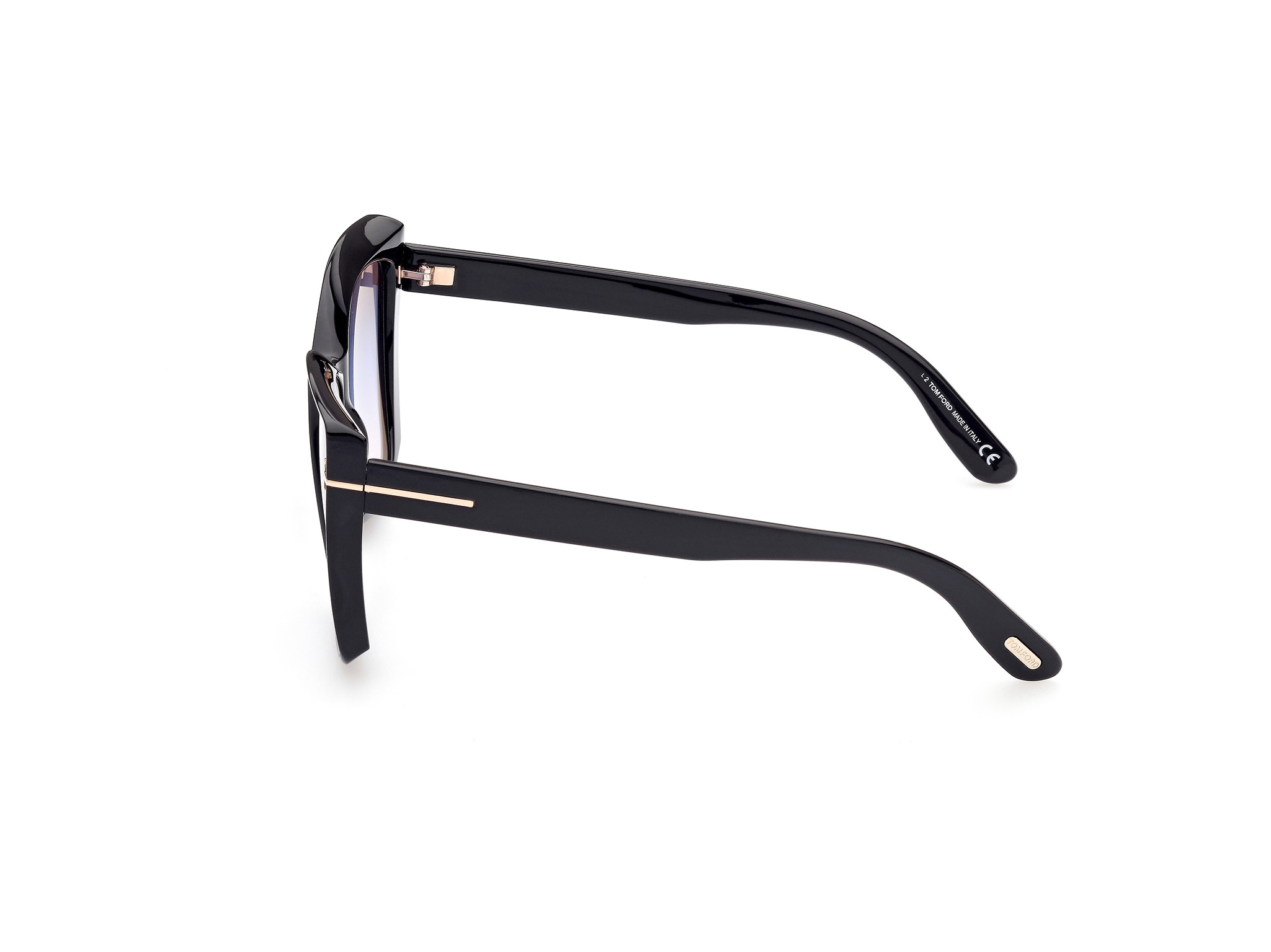 TOMFORD-0920/S 01B shiny black  (gradient smoke 57*15, Negre, hi-res image number 1
