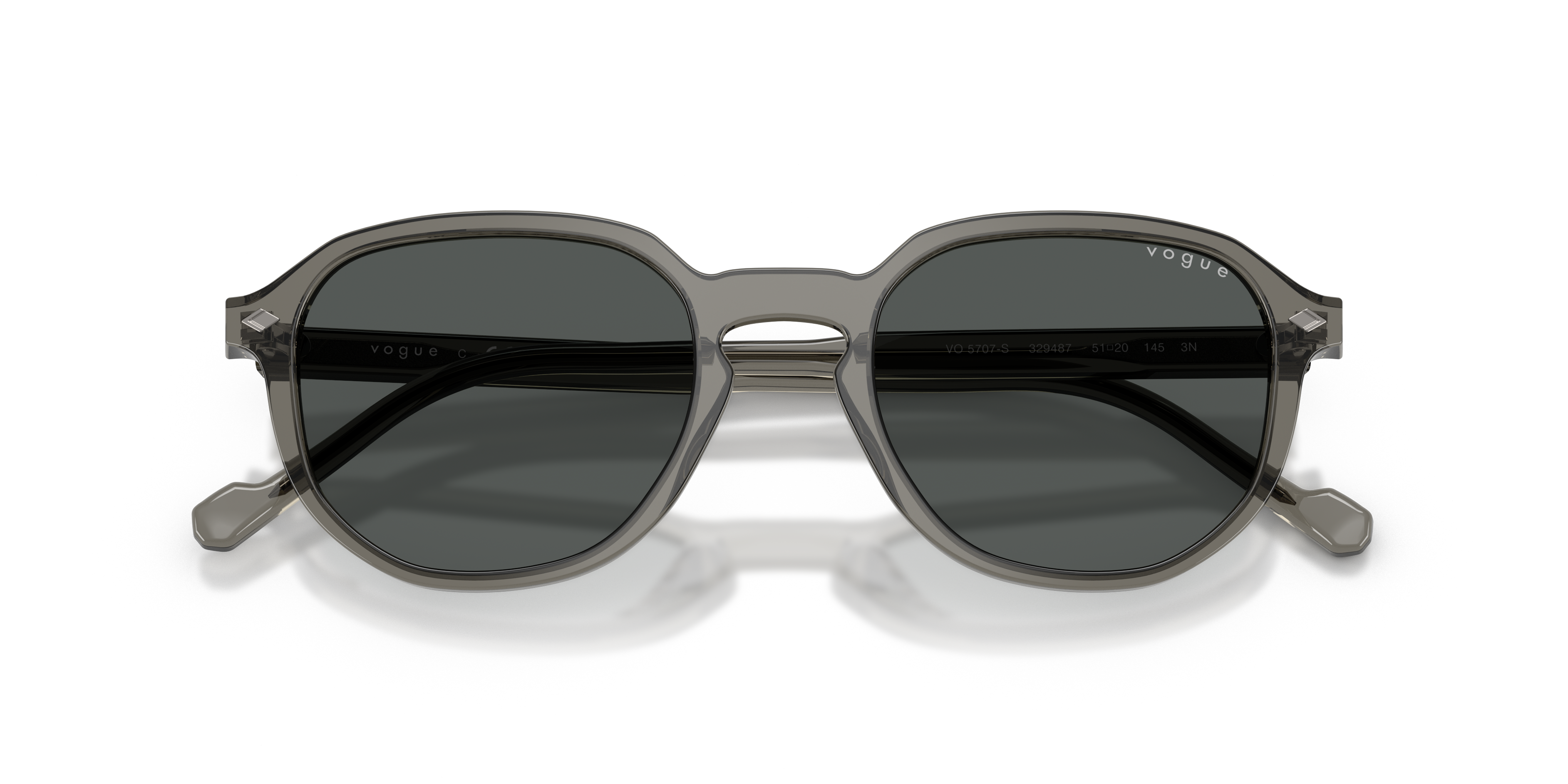 VOGUE-5707S/S 329487 TRANSPARENT DARK GREY(DARK GREY 51*20, , hi-res image number 4