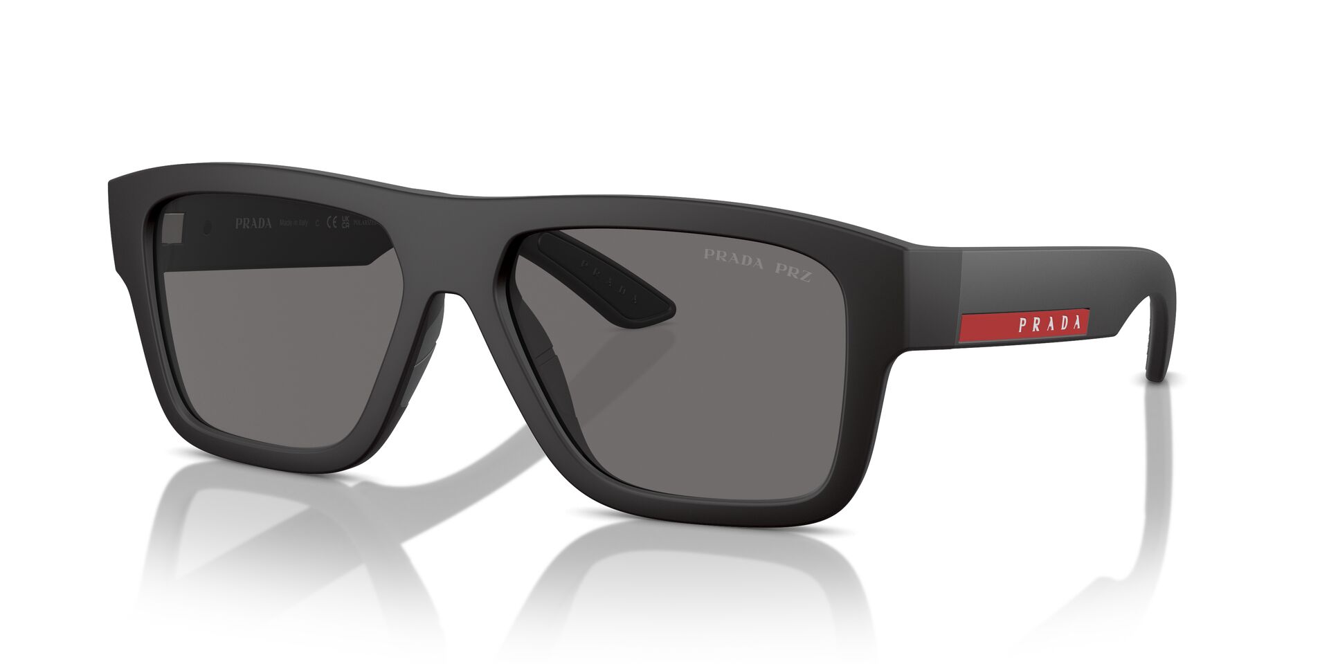 PRADA-SPORT-04ZS/S DG002G BLACK RUBBERED(DARK GREY POLAR 56*16, Goma negre, hi-res image number 0
