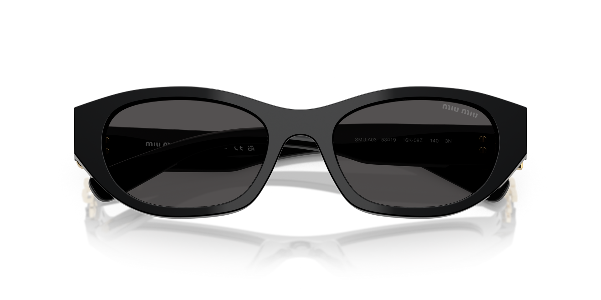 MIUMIU-A03S/S 16K08Z BLACK 53*19, Negre, hi-res image number 3