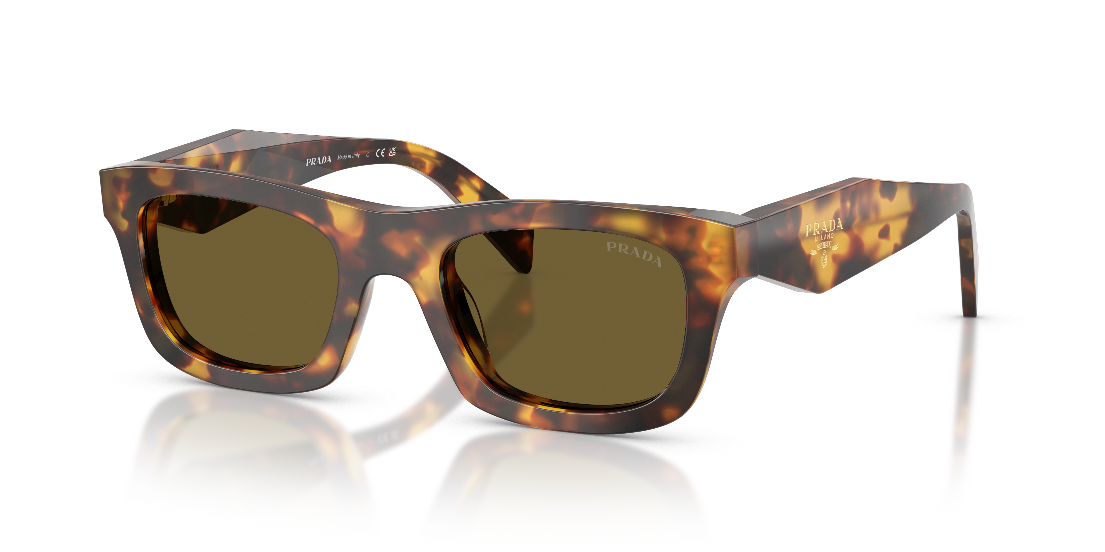 PRADA- C06S/S 14L09Z HONEY TORTOISE(DARK BROWN 50*21, , hi-res image number 0