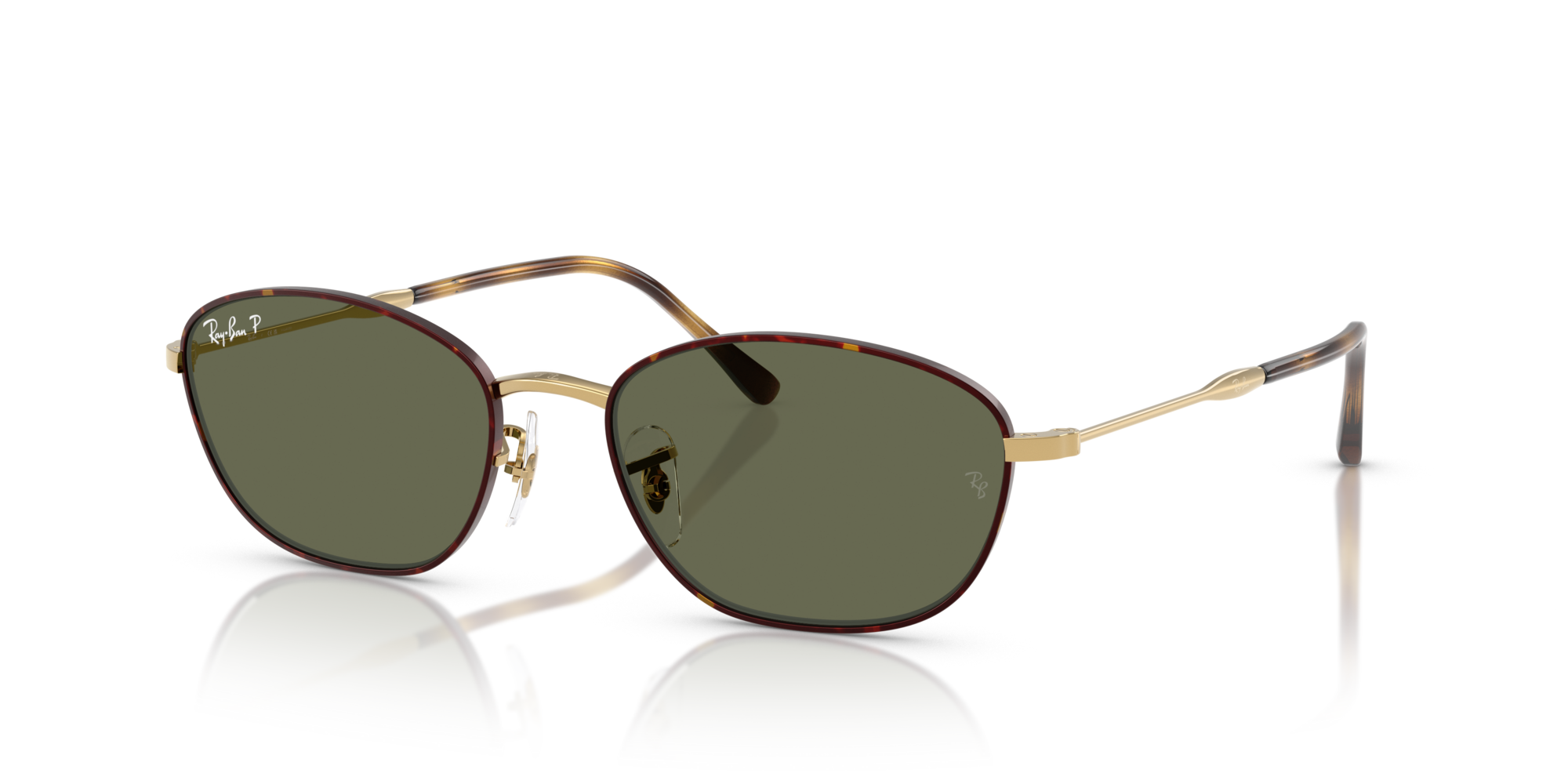 RB-3749 927358 HAVANA ON GOLD(GREEN POLAR 55*18, Havana | Daurat, hi-res image number 0