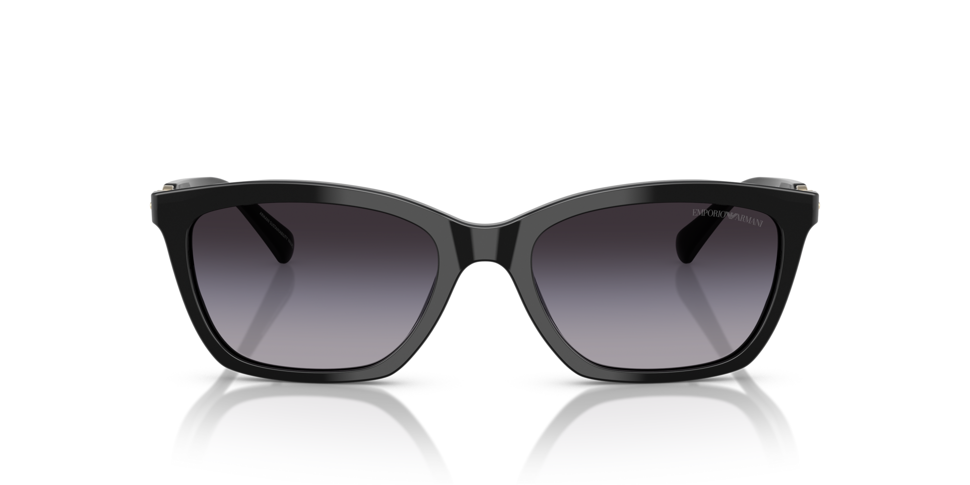 EMPORIO-4238/S 50178G SHINY BLACK(GREY GRADIENT 54*18, Negre, hi-res image number 1