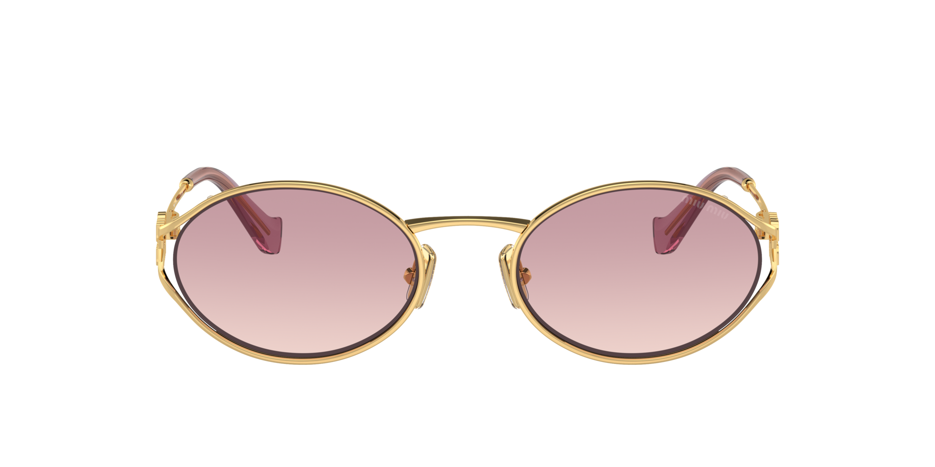 MIUMIU-52YS/S 5AK06S GOLD (BROWN GRADIENT VIOLET 54*21, Daurat, hi-res image number 1