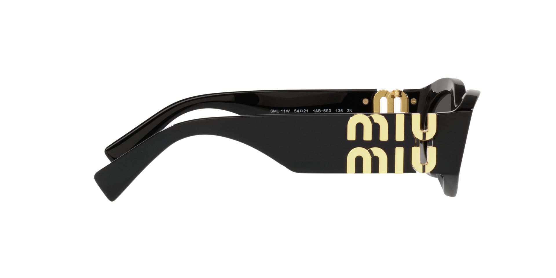 MIUMIU-11W/S 1AB5S0 NEGRA/NEGRA ORO 54*21, Negre, hi-res image number 8