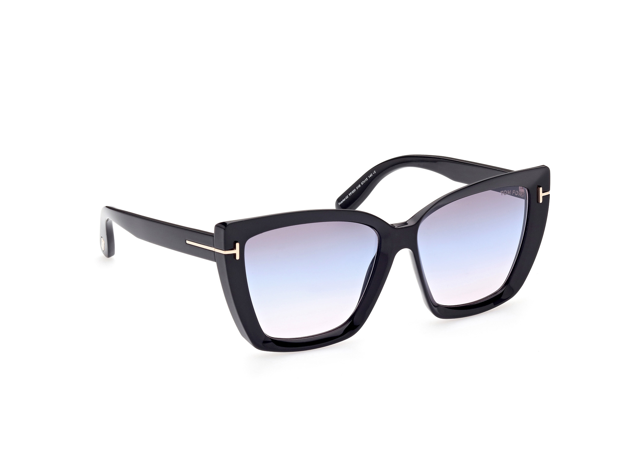 TOMFORD-0920/S 01B shiny black  (gradient smoke 57*15, Negre, hi-res image number 5
