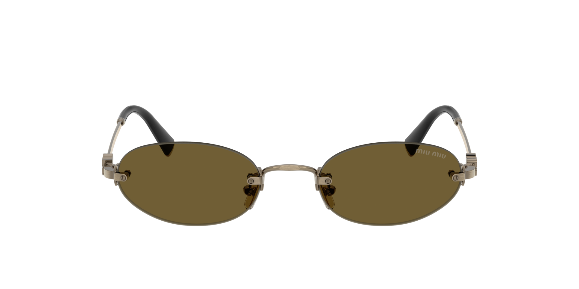 MIUMIU-A54S/S 26C09Z OLD GOLD (DARK BROWN) 51*20, Daurat, hi-res image number 1