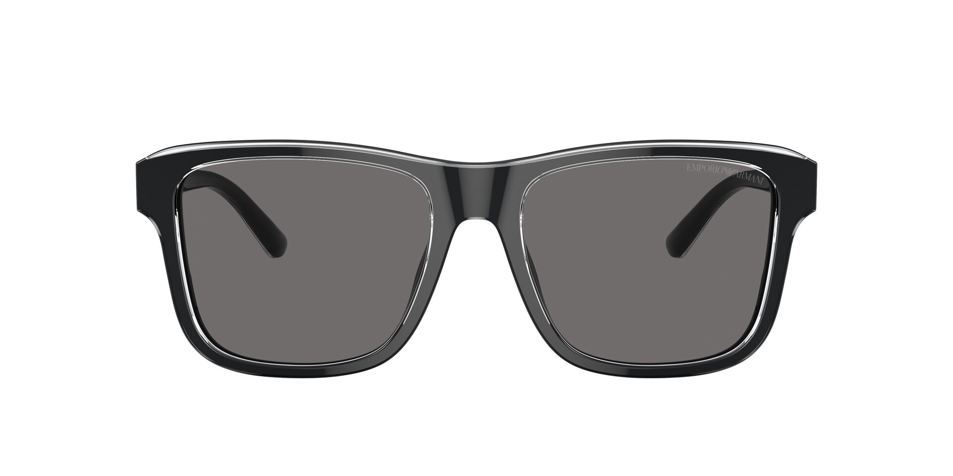 EMPORIO-4208/S 605187 SHINY BLACK/TOP CRYSTAL(DARK GREY POLAR 56*18, Negre | Transparent, hi-res image number 1